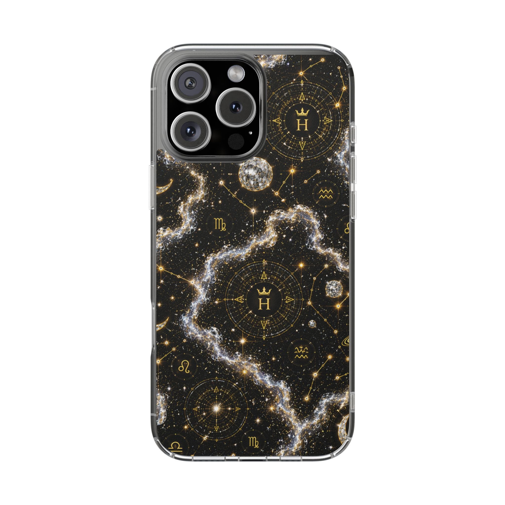 Aries Diamond Birthstone Phone Case — Clear Magnetic Impact-Resistant