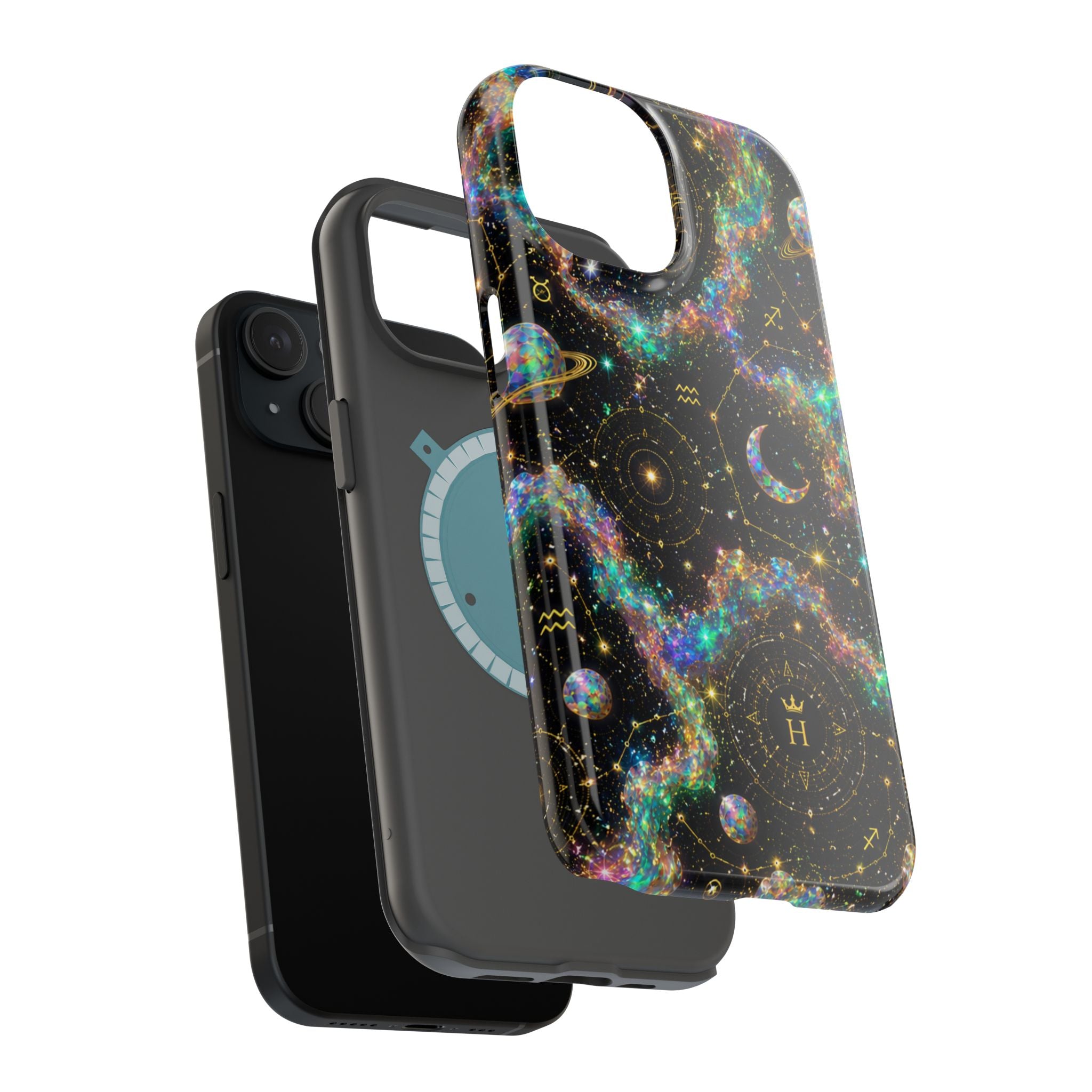 Astrology Galaxy Magnetic Impact Phone Case — Constellation & Moon Protective Cover