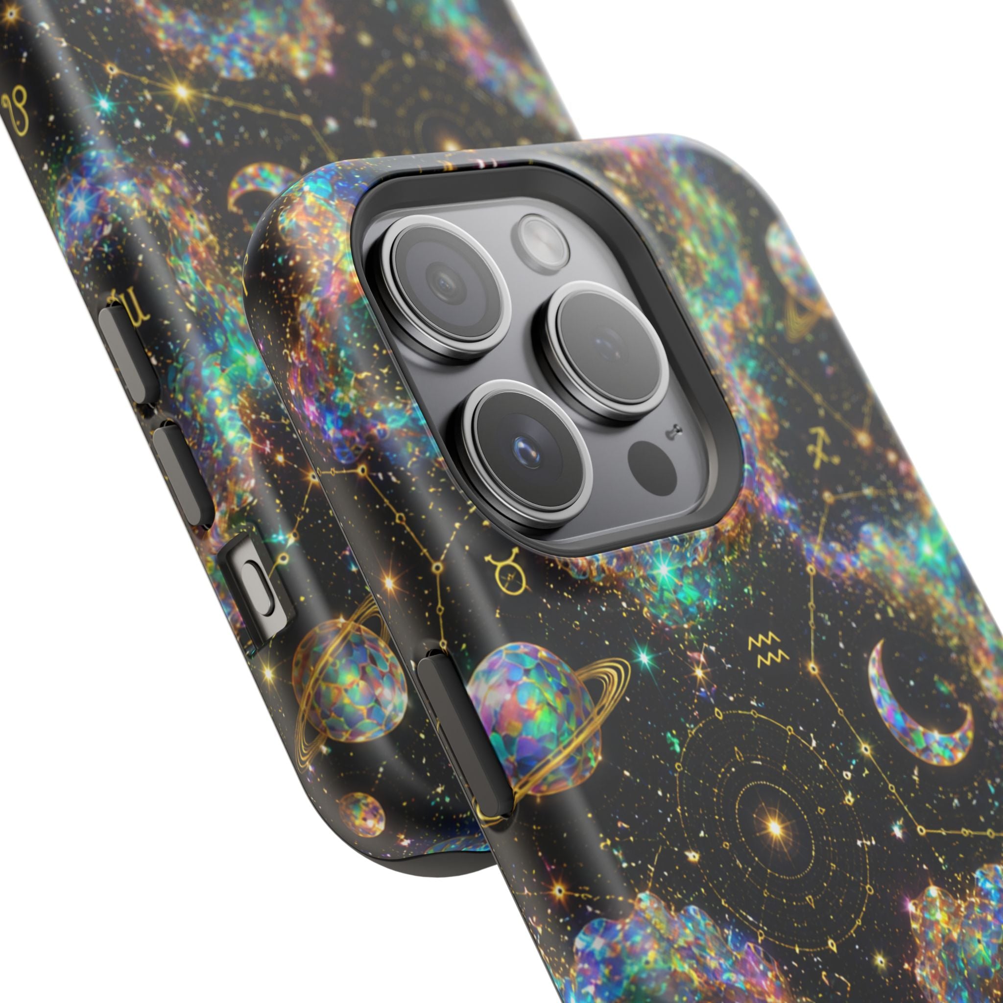 Astrology Galaxy Magnetic Impact Phone Case — Constellation & Moon Protective Cover