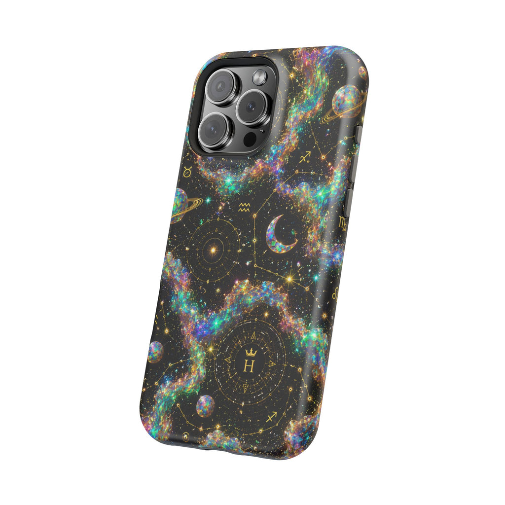 Astrology Galaxy Magnetic Impact Phone Case — Constellation & Moon Protective Cover