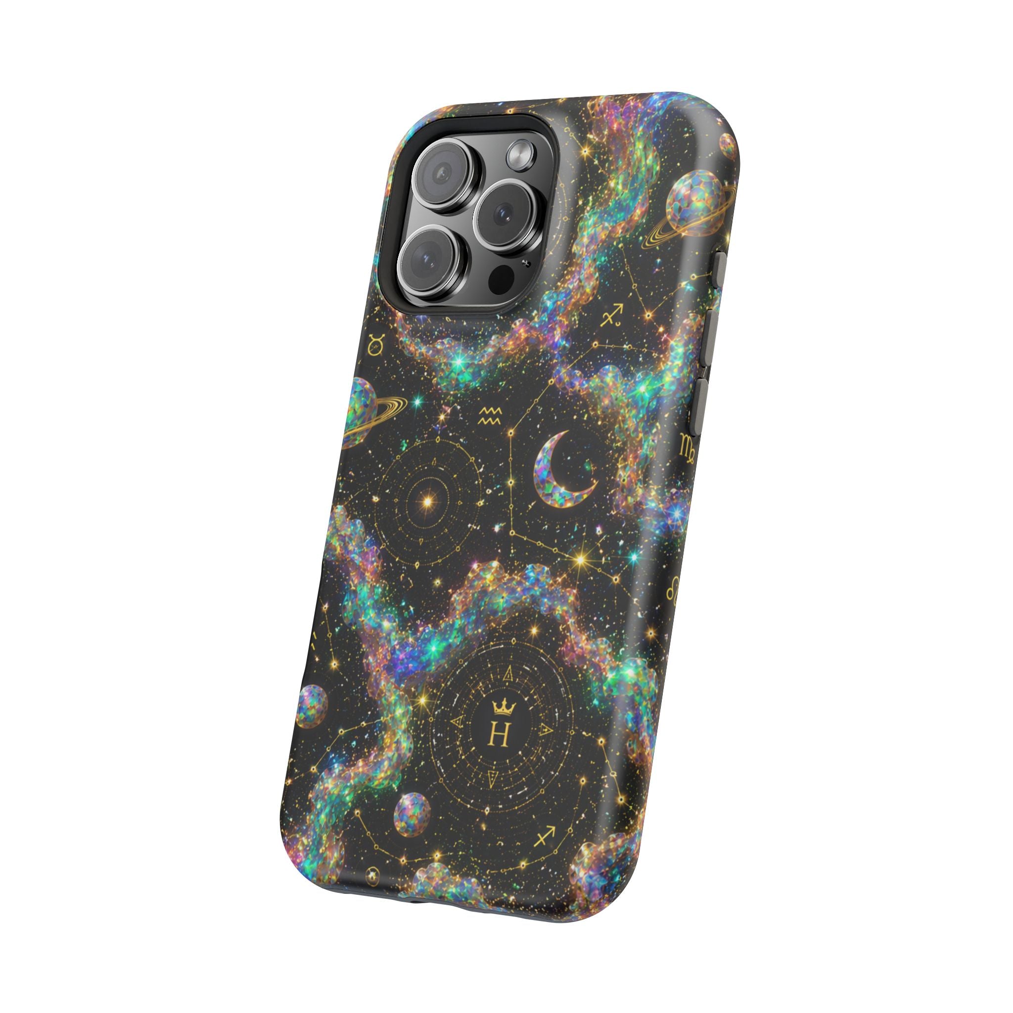 Astrology Galaxy Magnetic Impact Phone Case — Constellation & Moon Protective Cover