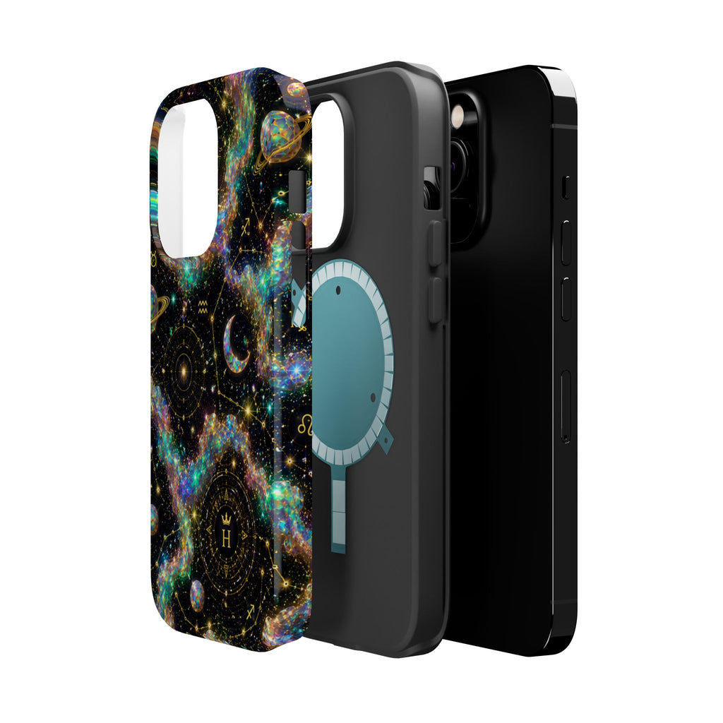 Astrology Galaxy Magnetic Impact Phone Case — Constellation & Moon Protective Cover