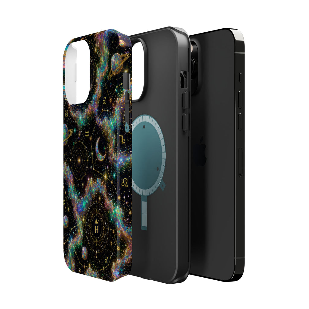 Astrology Galaxy Magnetic Impact Phone Case — Constellation & Moon Protective Cover