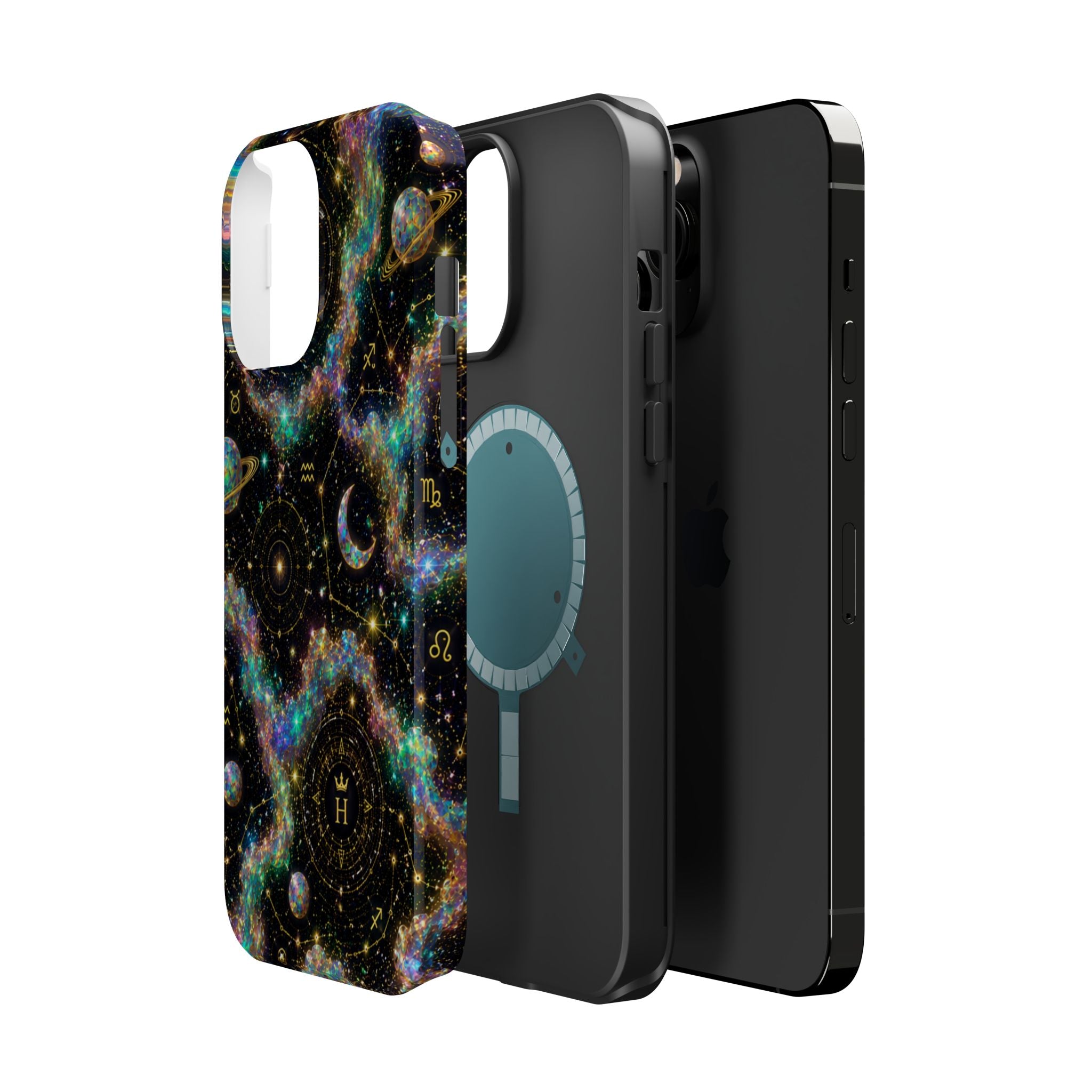 Astrology Galaxy Magnetic Impact Phone Case — Constellation & Moon Protective Cover