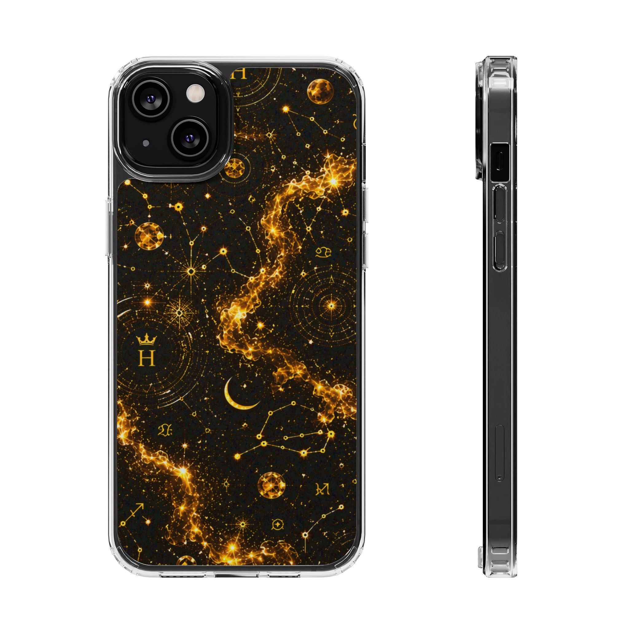 Scorpio Topaz Birthstone Phone Case — Clear Magnetic Impact-Resistant