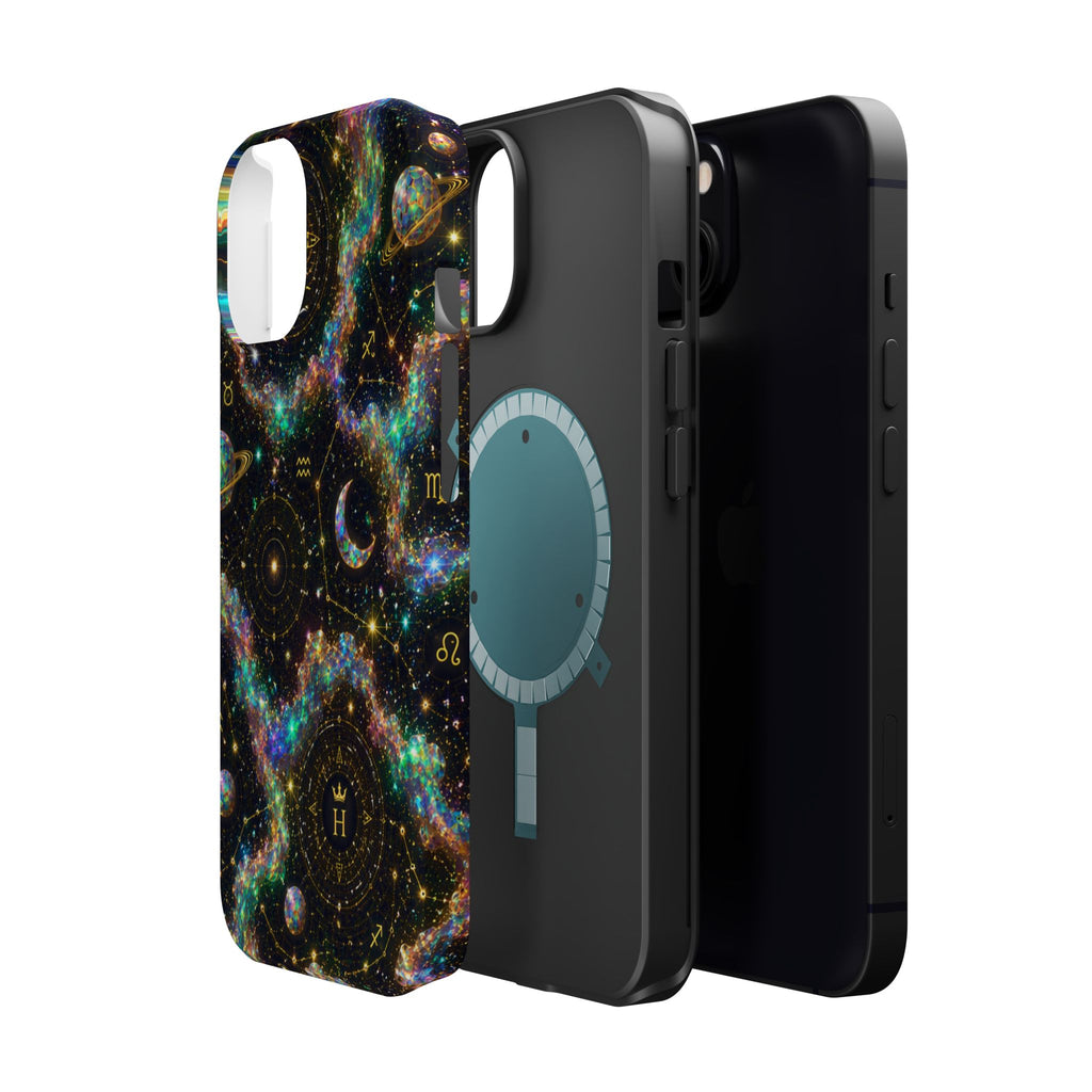 Astrology Galaxy Magnetic Impact Phone Case — Constellation & Moon Protective Cover