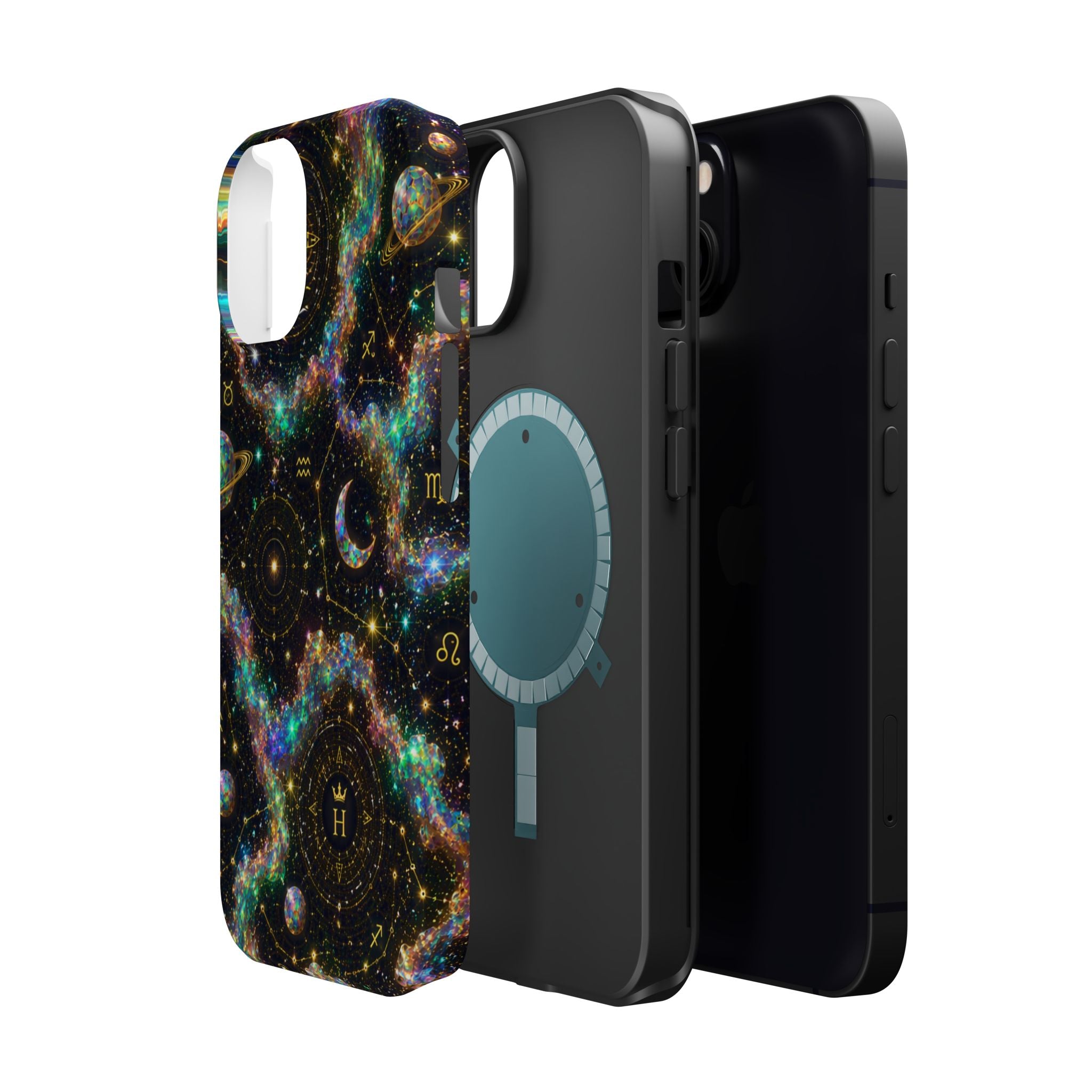 Astrology Galaxy Magnetic Impact Phone Case — Constellation & Moon Protective Cover