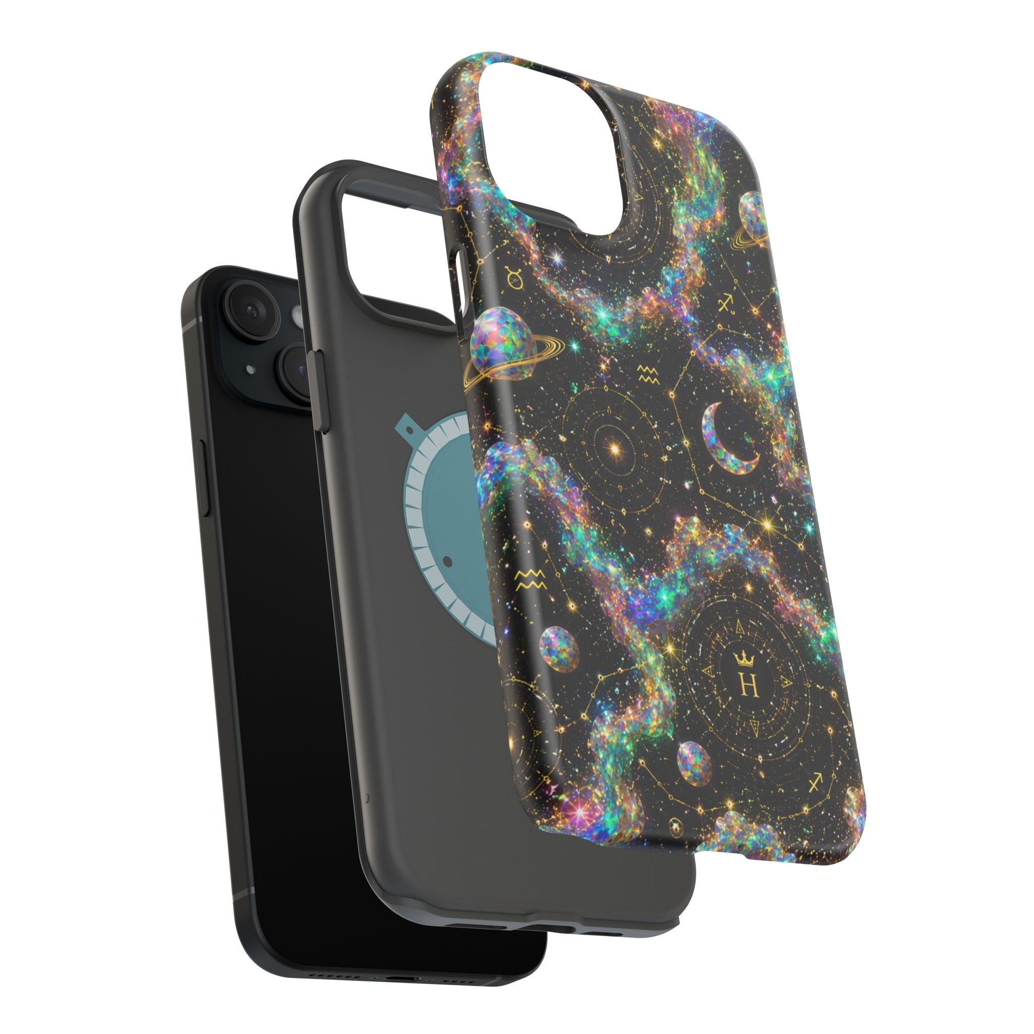 Astrology Galaxy Magnetic Impact Phone Case — Constellation & Moon Protective Cover