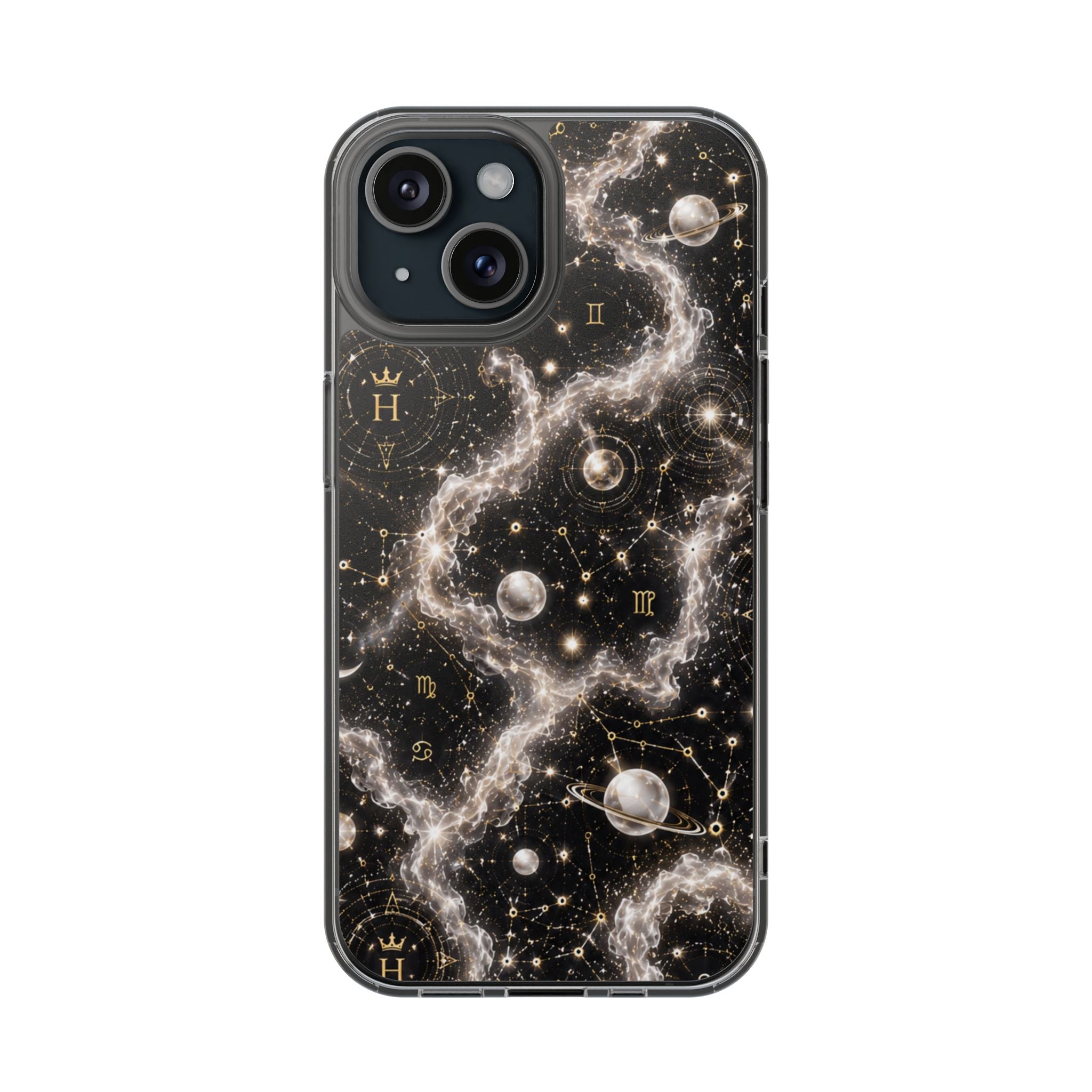 Gemini Pearl Birthstone Phone Case — Clear Magnetic Impact-Resistant