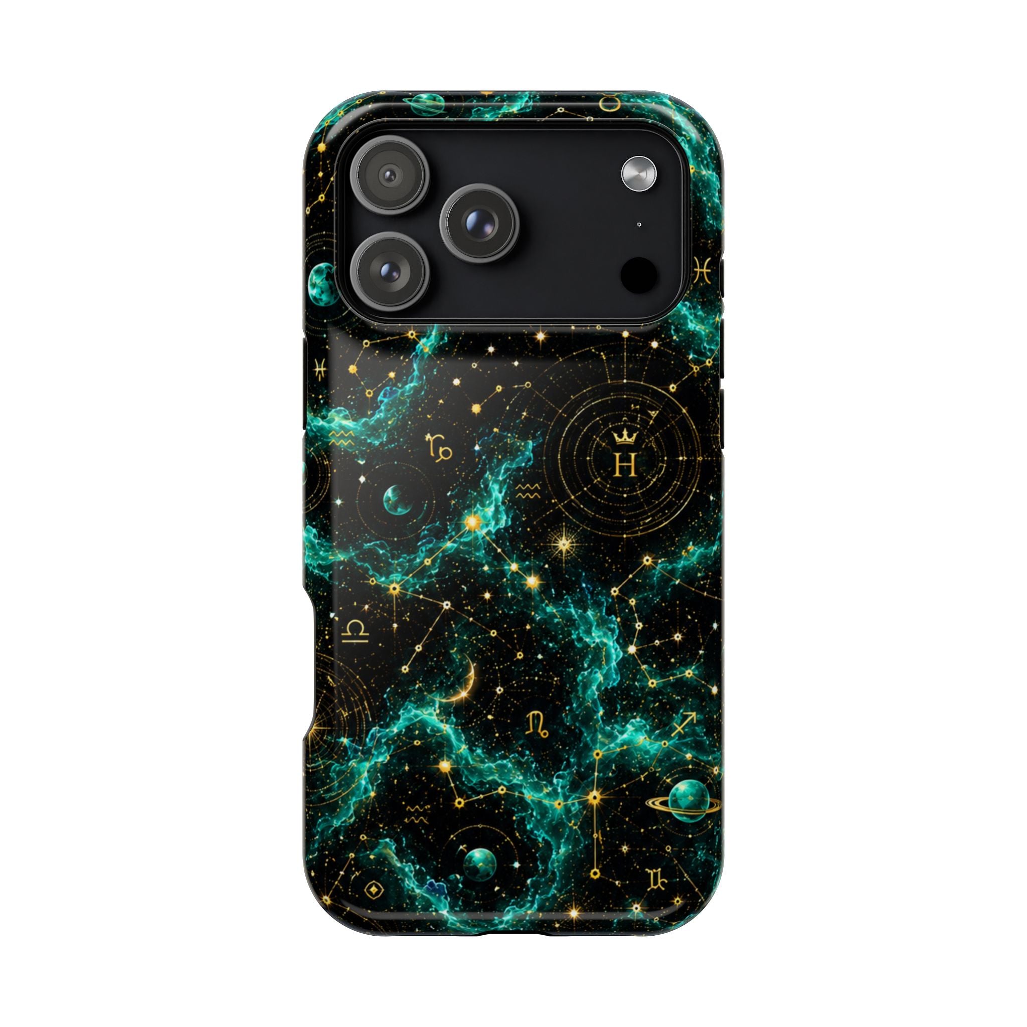 Sagittarius Turquoise Birthstone Phone Case — Black Magnetic Impact-Resistant