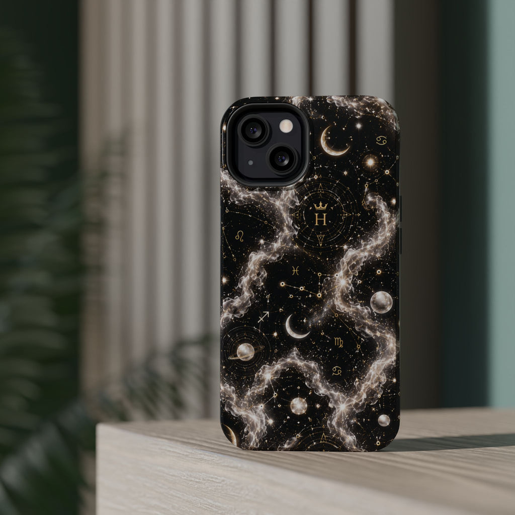 Astrology Galaxy Phone Case — Magnetic Impact-Resistant Cosmic Constellation Design
