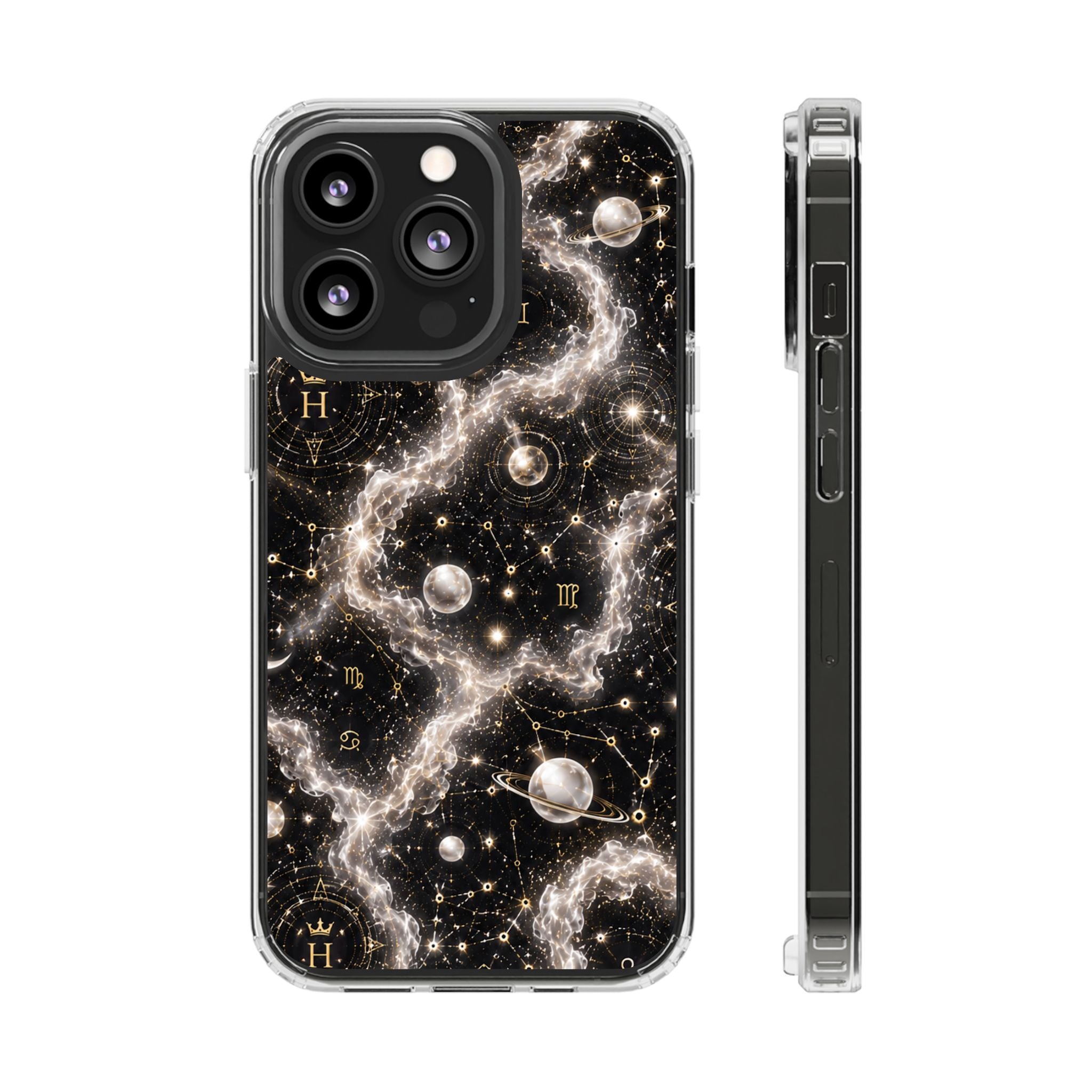 Gemini Pearl Birthstone Phone Case — Clear Magnetic Impact-Resistant