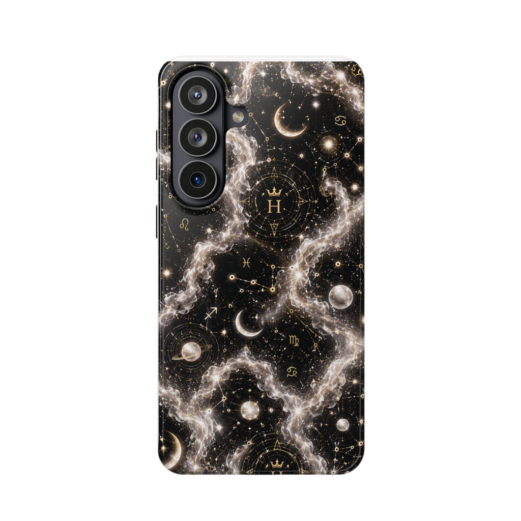 Gemini Pearl Birthstone Phone Case — Black Magnetic Impact-Resistant
