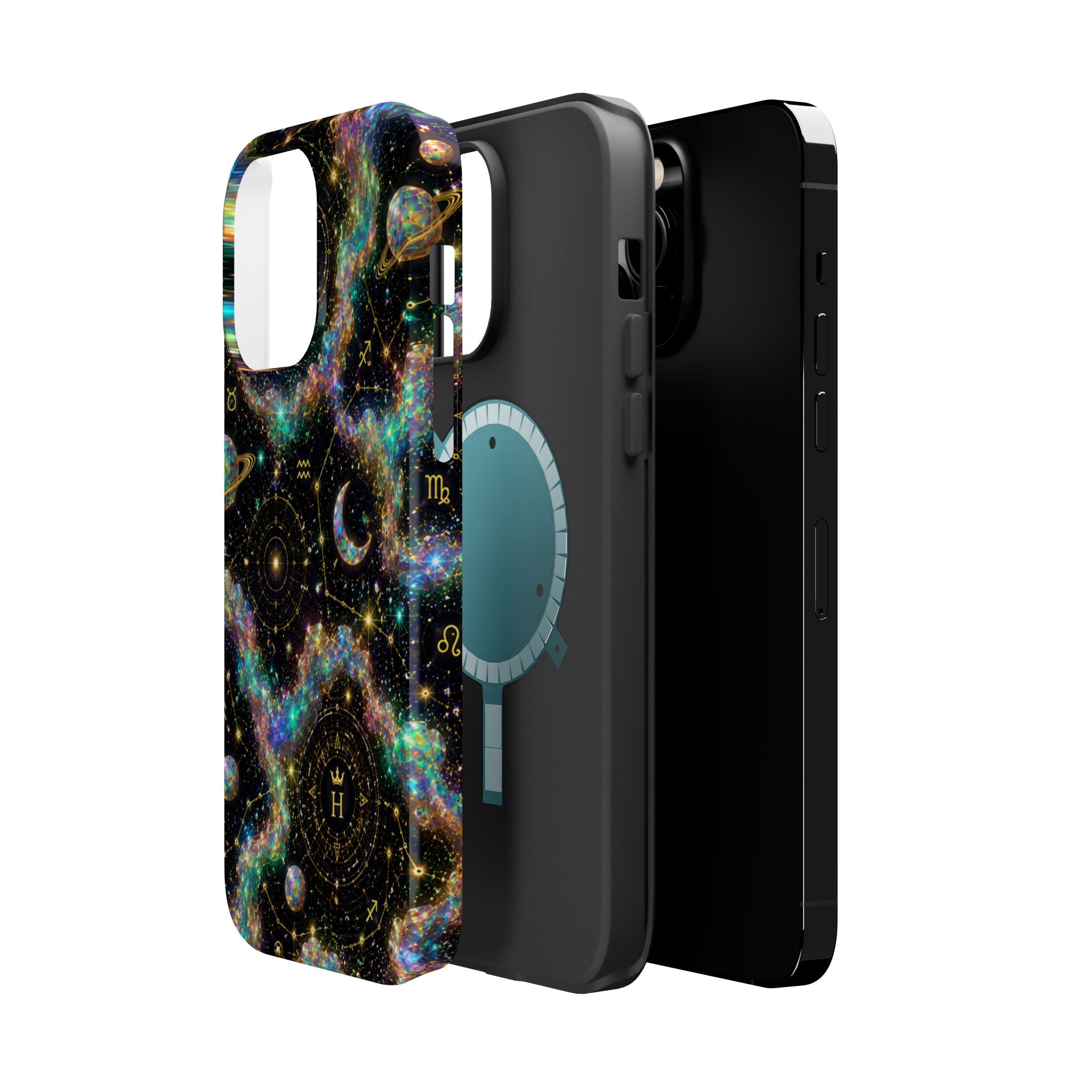 Astrology Galaxy Magnetic Impact Phone Case — Constellation & Moon Protective Cover