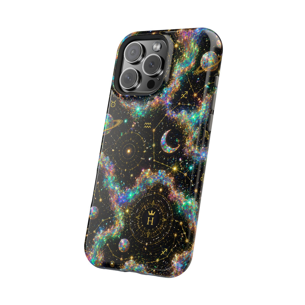 Astrology Galaxy Magnetic Impact Phone Case — Constellation & Moon Protective Cover