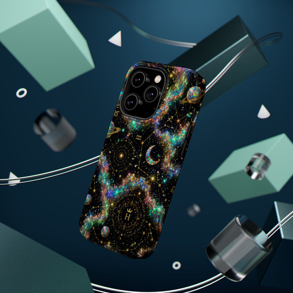 Astrology Galaxy Magnetic Impact Phone Case — Constellation & Moon Protective Cover