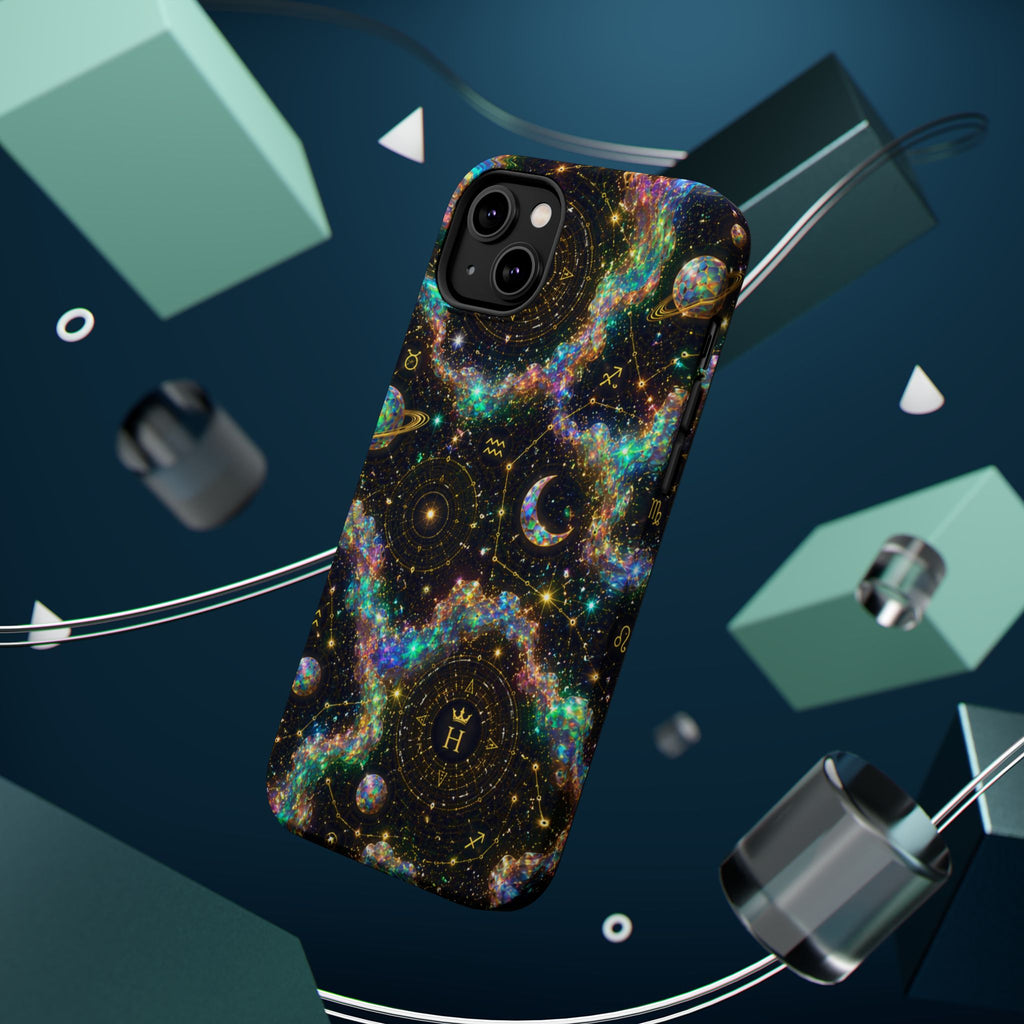 Astrology Galaxy Magnetic Impact Phone Case — Constellation & Moon Protective Cover