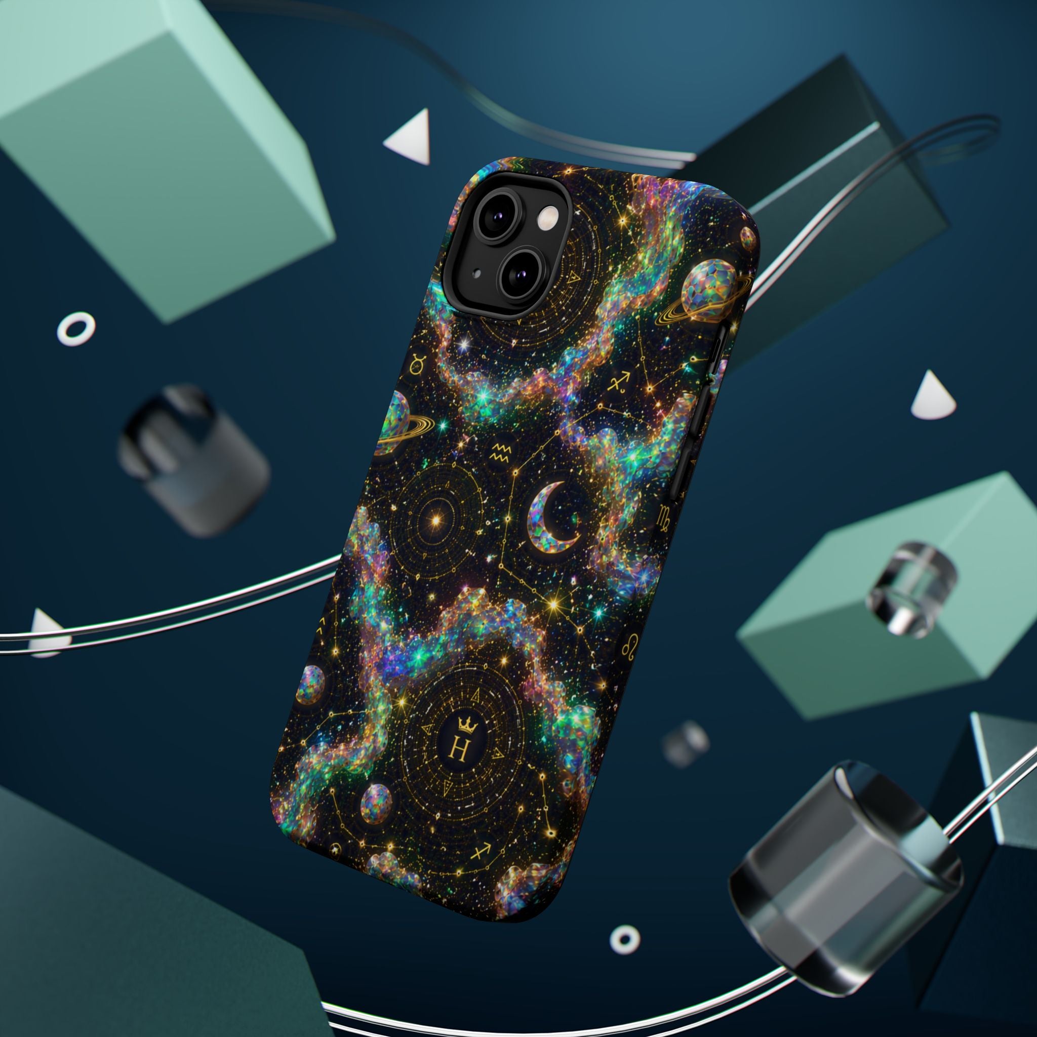 Astrology Galaxy Magnetic Impact Phone Case — Constellation & Moon Protective Cover