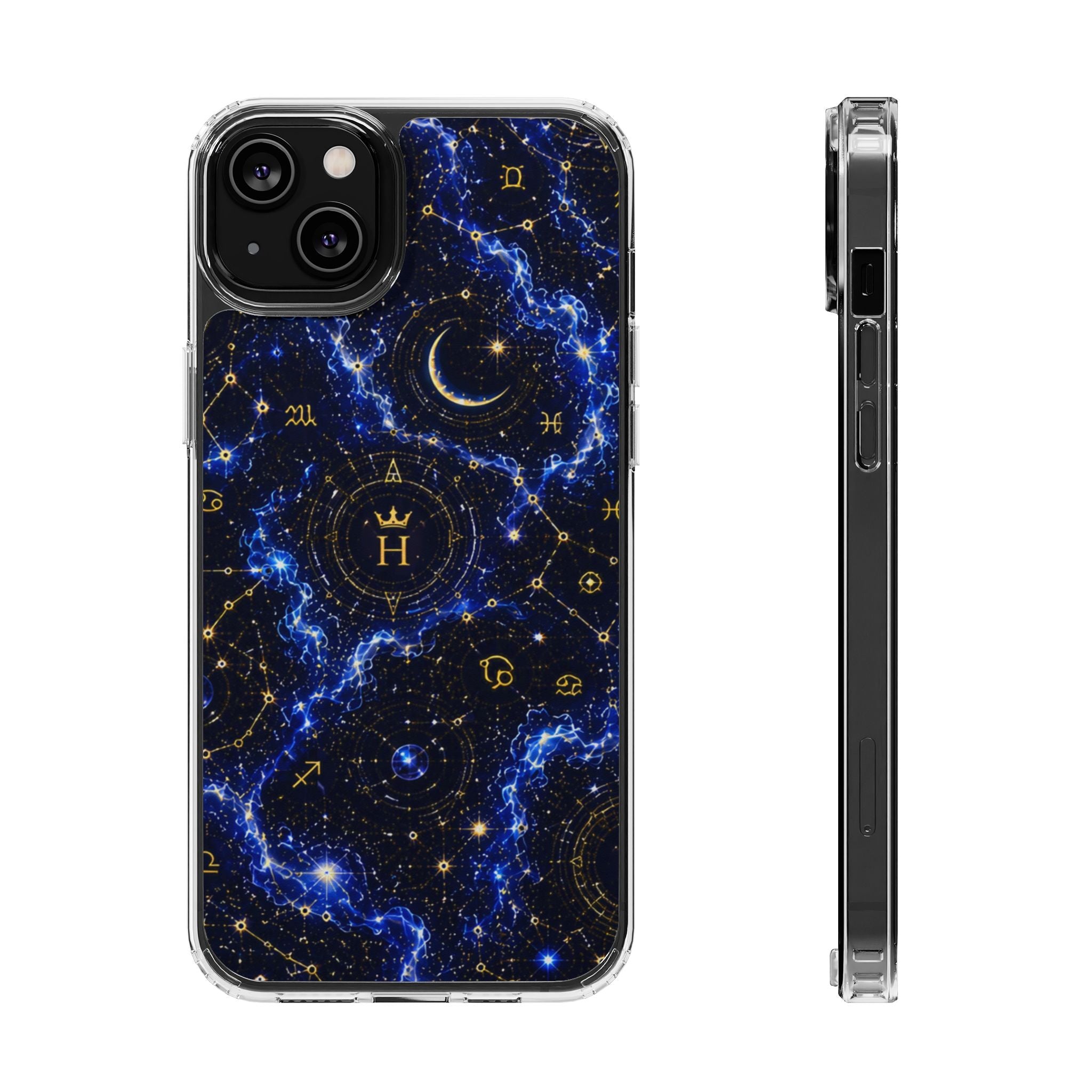 Virgo Sapphire Birthstone Phone Case — Clear Magnetic Impact-Resistant