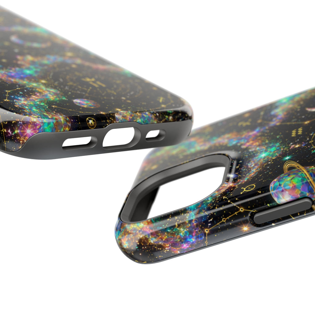 Astrology Galaxy Magnetic Impact Phone Case — Constellation & Moon Protective Cover
