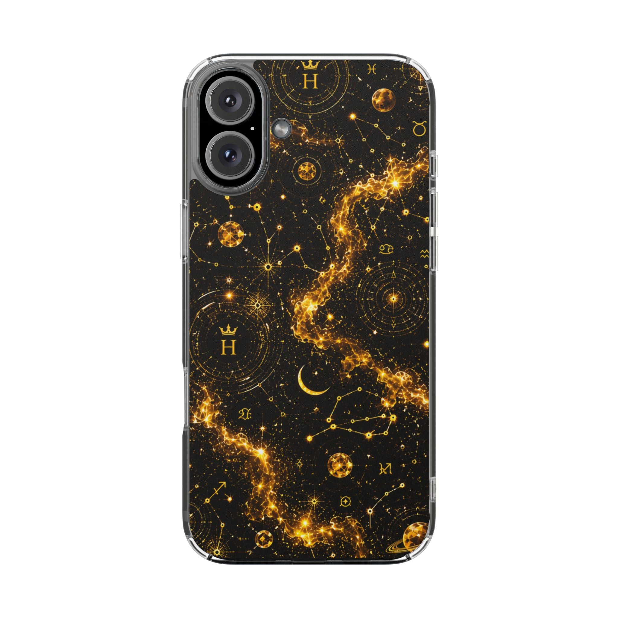 Scorpio Topaz Birthstone Phone Case — Clear Magnetic Impact-Resistant