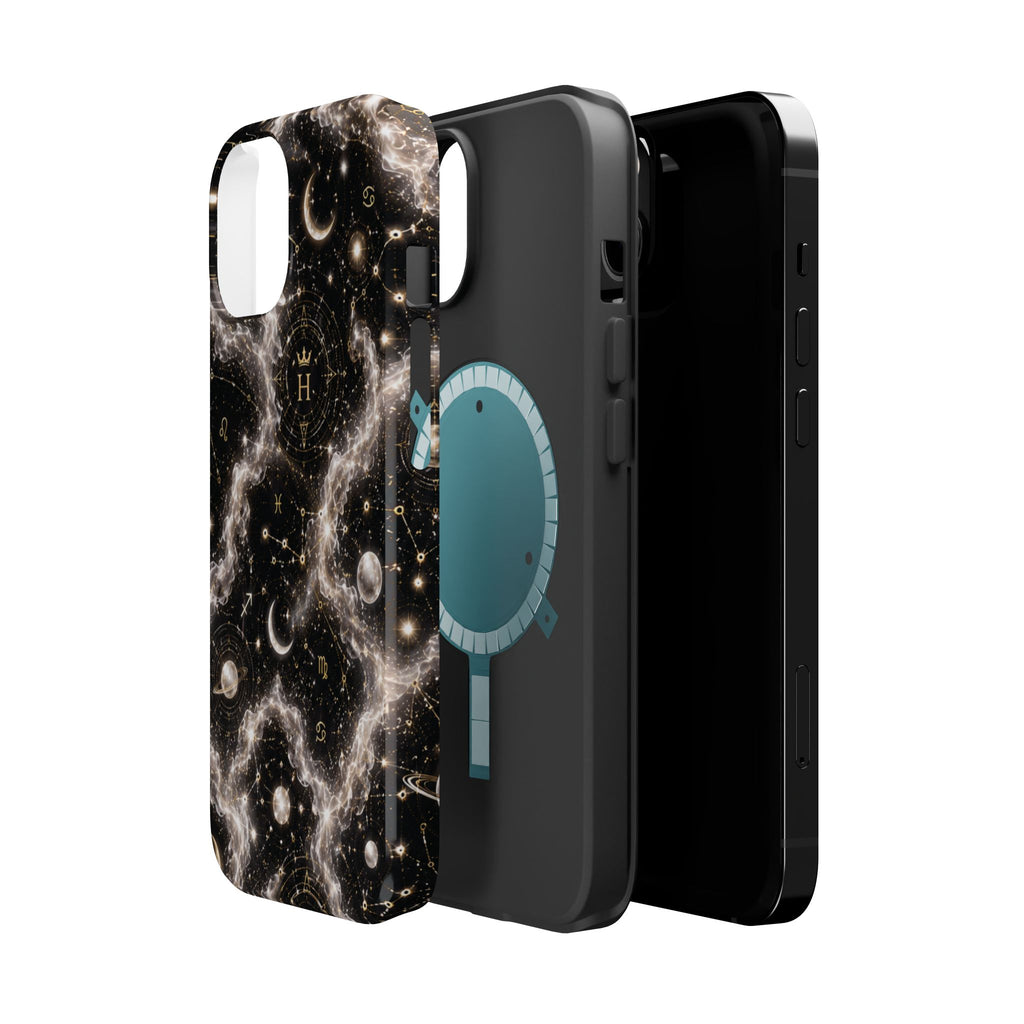 Astrology Galaxy Phone Case — Magnetic Impact-Resistant Cosmic Constellation Design