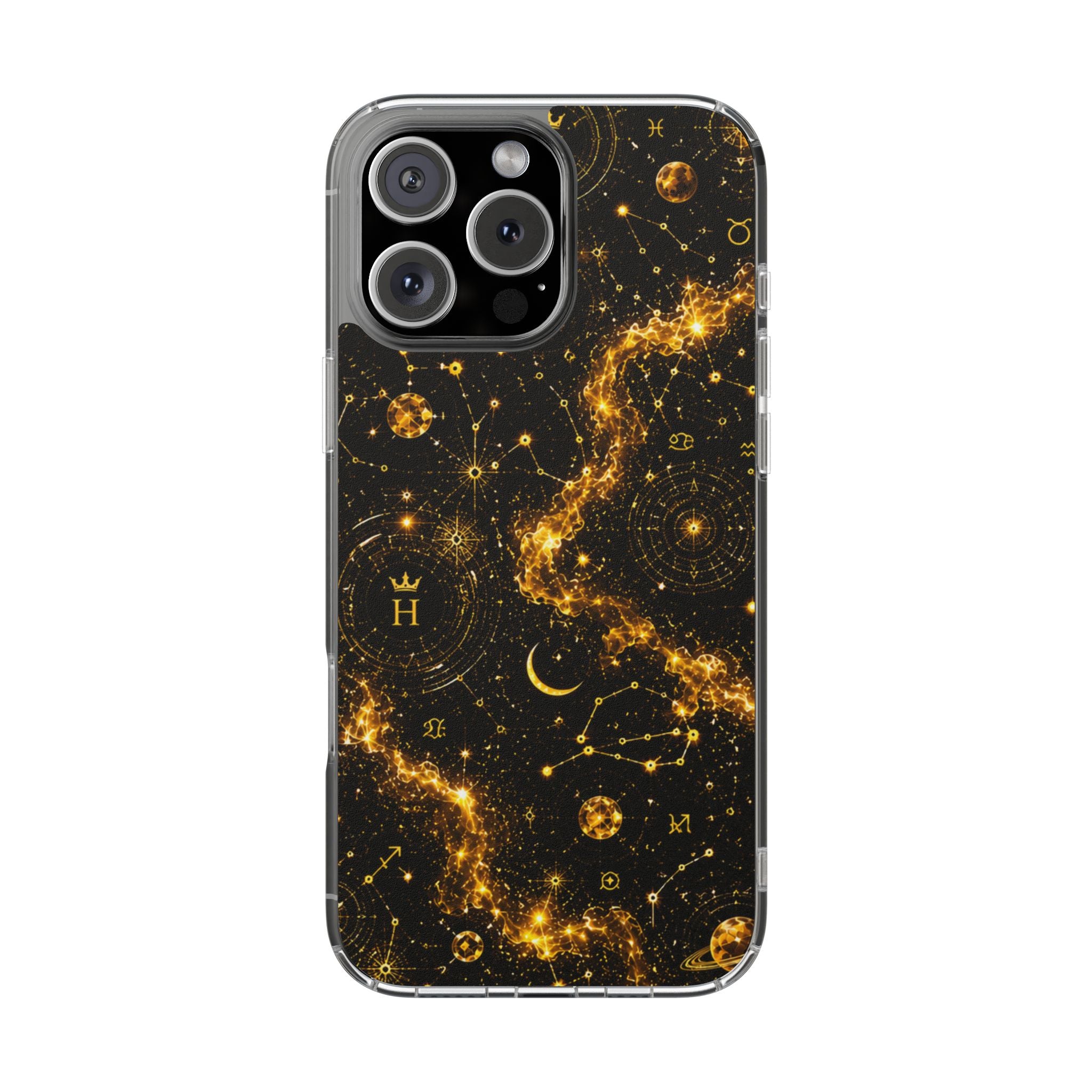 Scorpio Topaz Birthstone Phone Case — Clear Magnetic Impact-Resistant