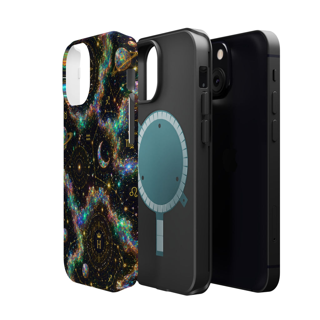 Astrology Galaxy Magnetic Impact Phone Case — Constellation & Moon Protective Cover