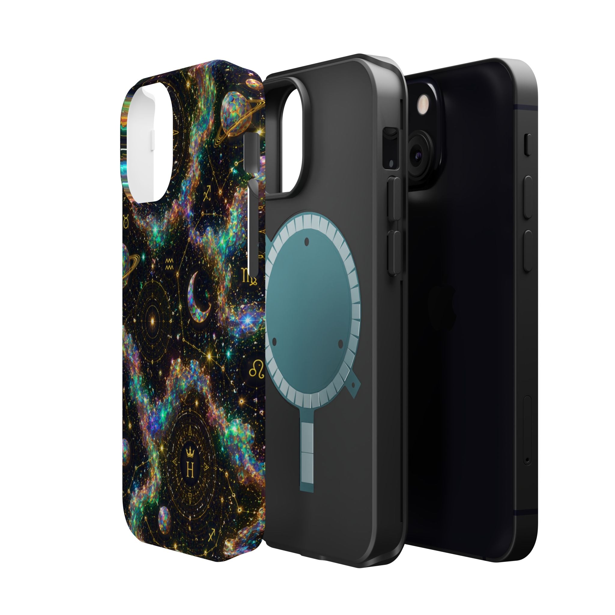 Astrology Galaxy Magnetic Impact Phone Case — Constellation & Moon Protective Cover