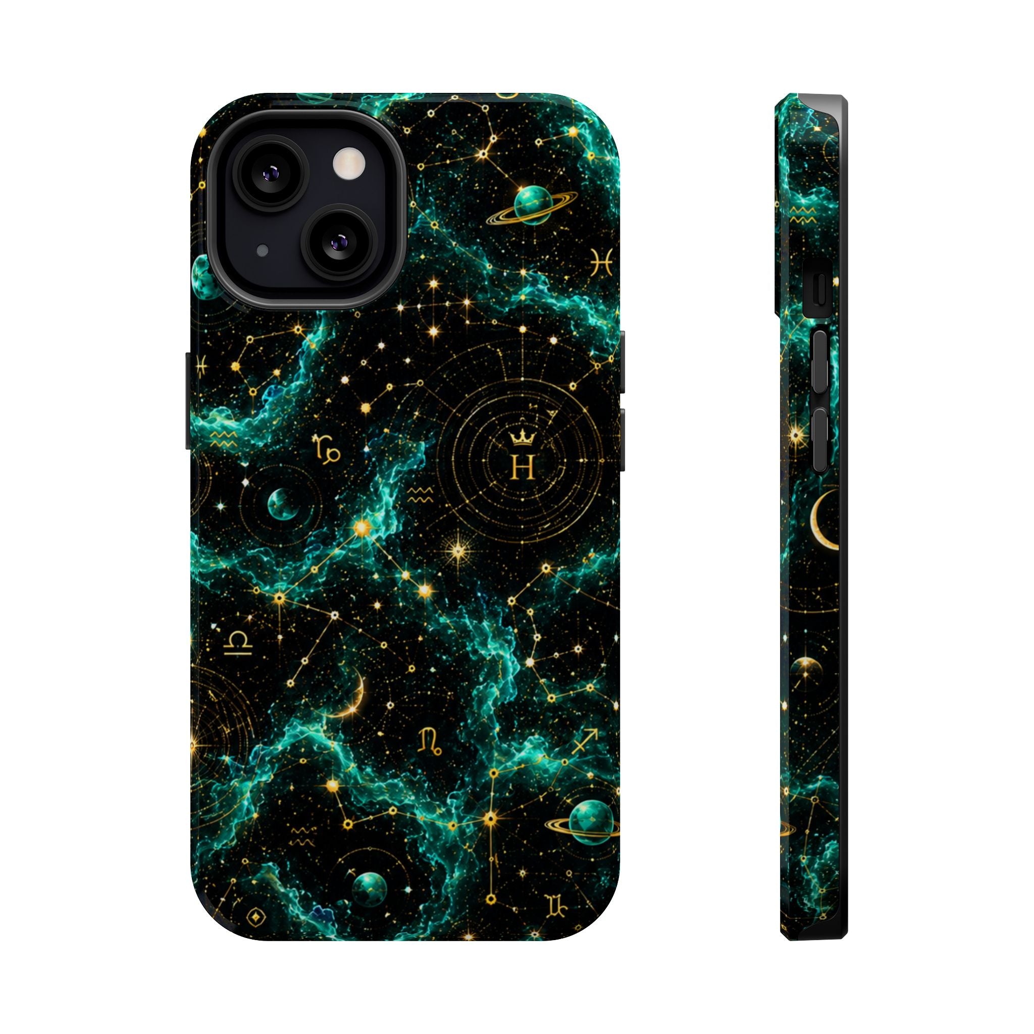 Sagittarius Turquoise Birthstone Phone Case — Black Magnetic Impact-Resistant
