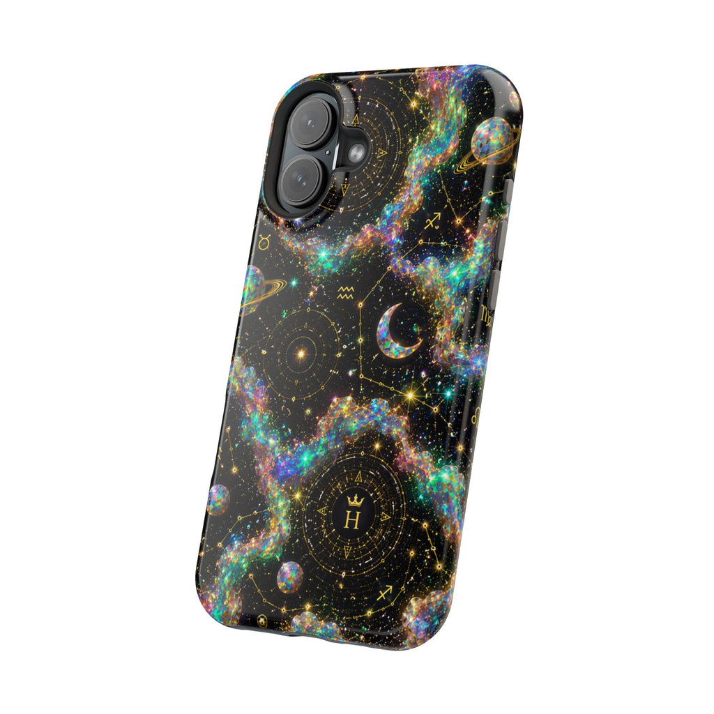 Astrology Galaxy Magnetic Impact Phone Case — Constellation & Moon Protective Cover