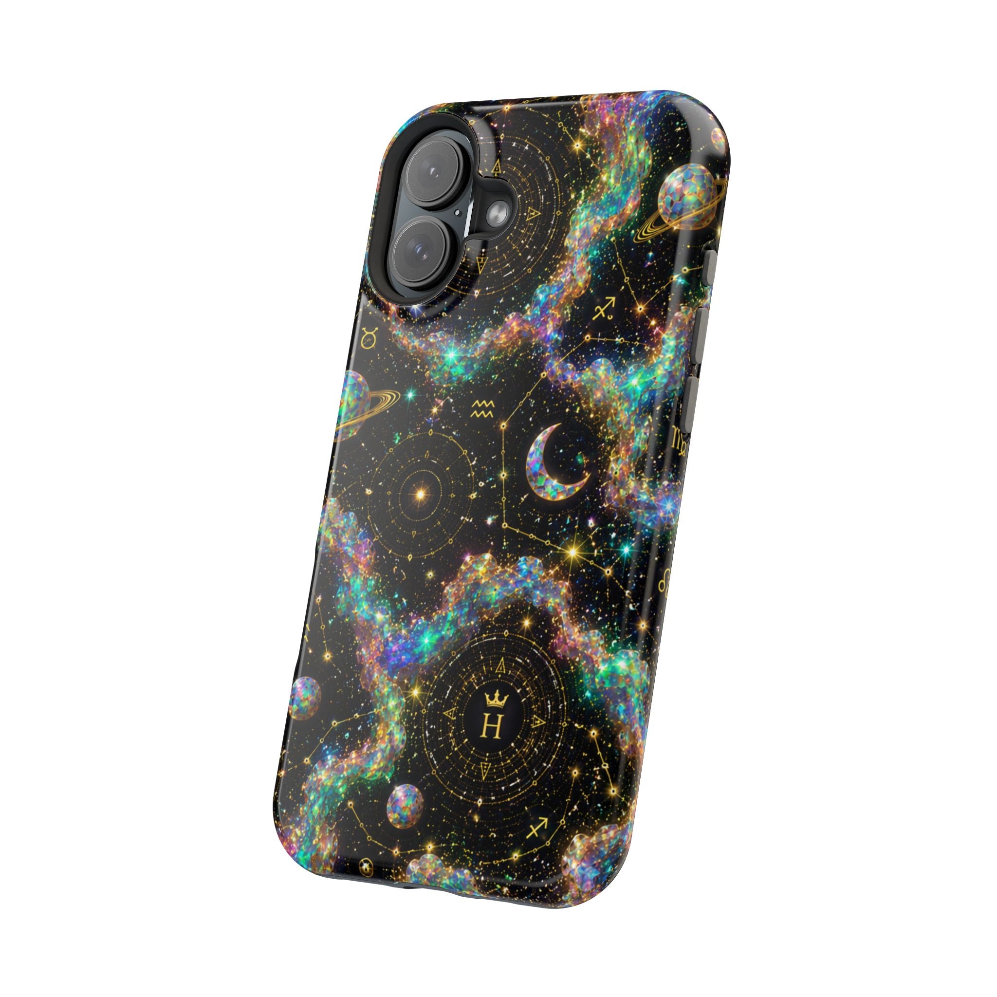 Astrology Galaxy Magnetic Impact Phone Case — Constellation & Moon Protective Cover