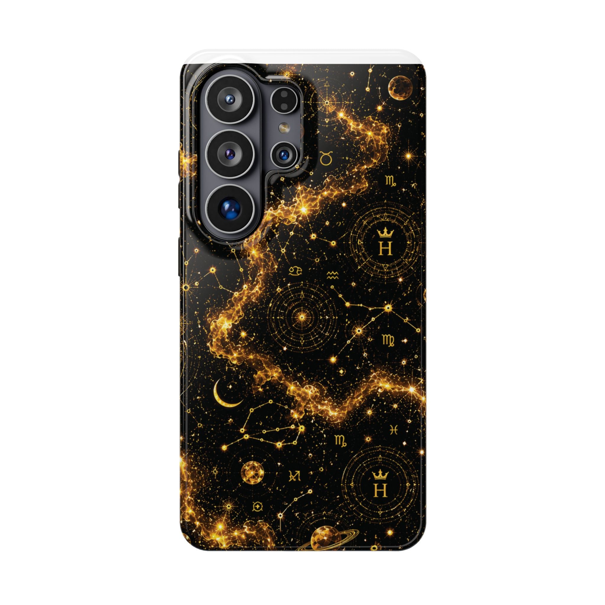 Scorpio Topaz Birthstone Phone Case — Black Magnetic Impact-Resistant