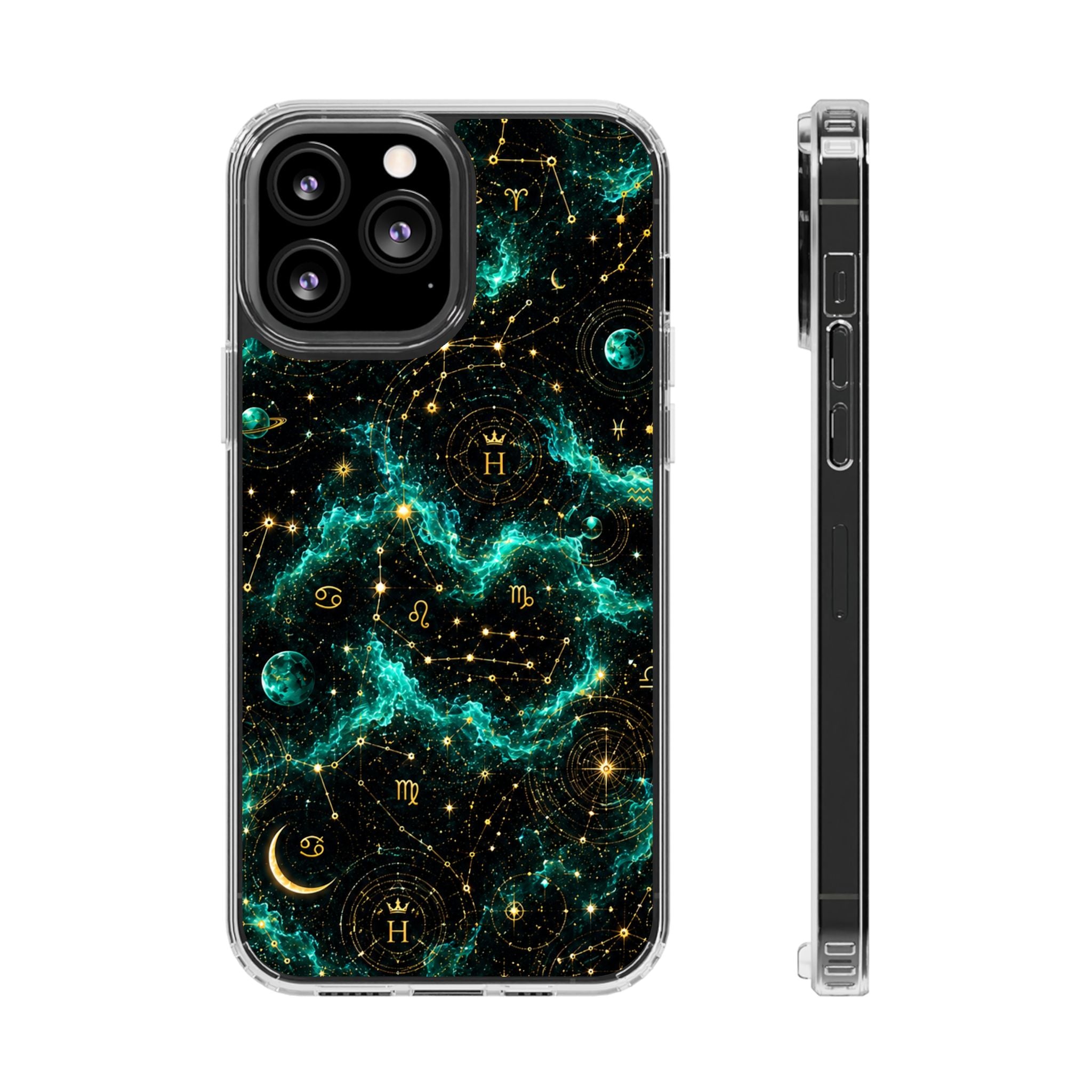 Sagittarius Turquoise Birthstone Phone Case — Clear Magnetic Impact-Resistant