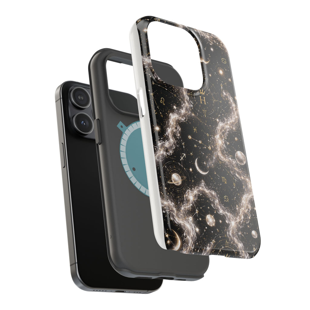 Astrology Galaxy Phone Case — Magnetic Impact-Resistant Cosmic Constellation Design