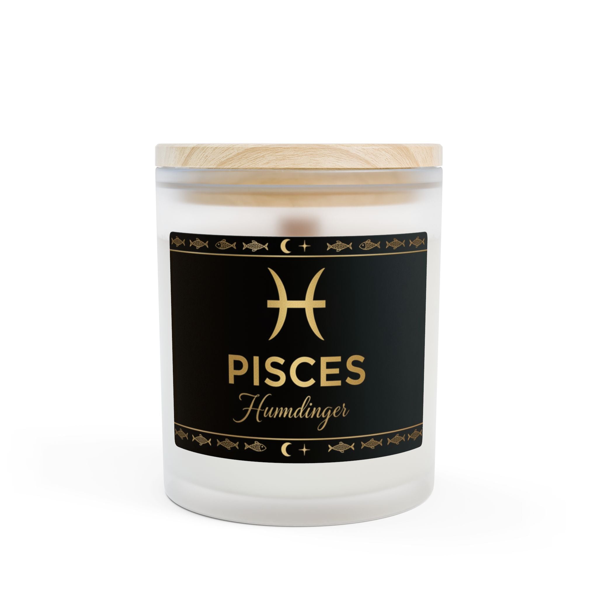 Pisces Zodiac Candle — Frosted 11oz Scented Soy Candle