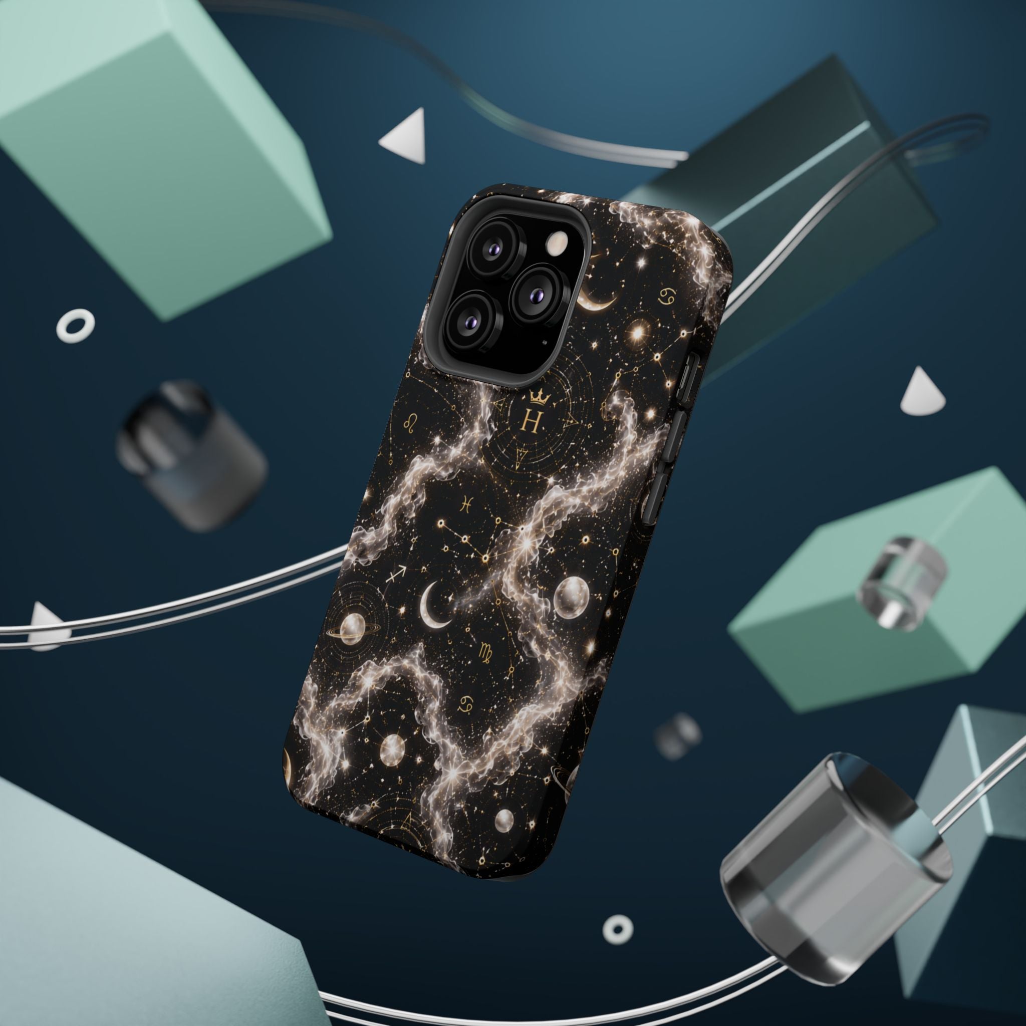 Astrology Galaxy Phone Case — Magnetic Impact-Resistant Cosmic Constellation Design