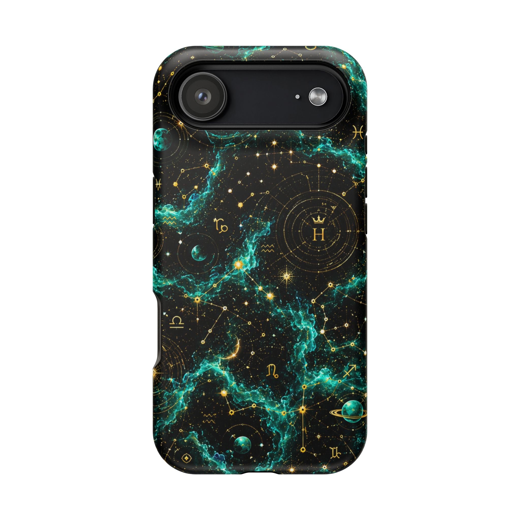 Sagittarius Turquoise Birthstone Phone Case — Black Magnetic Impact-Resistant