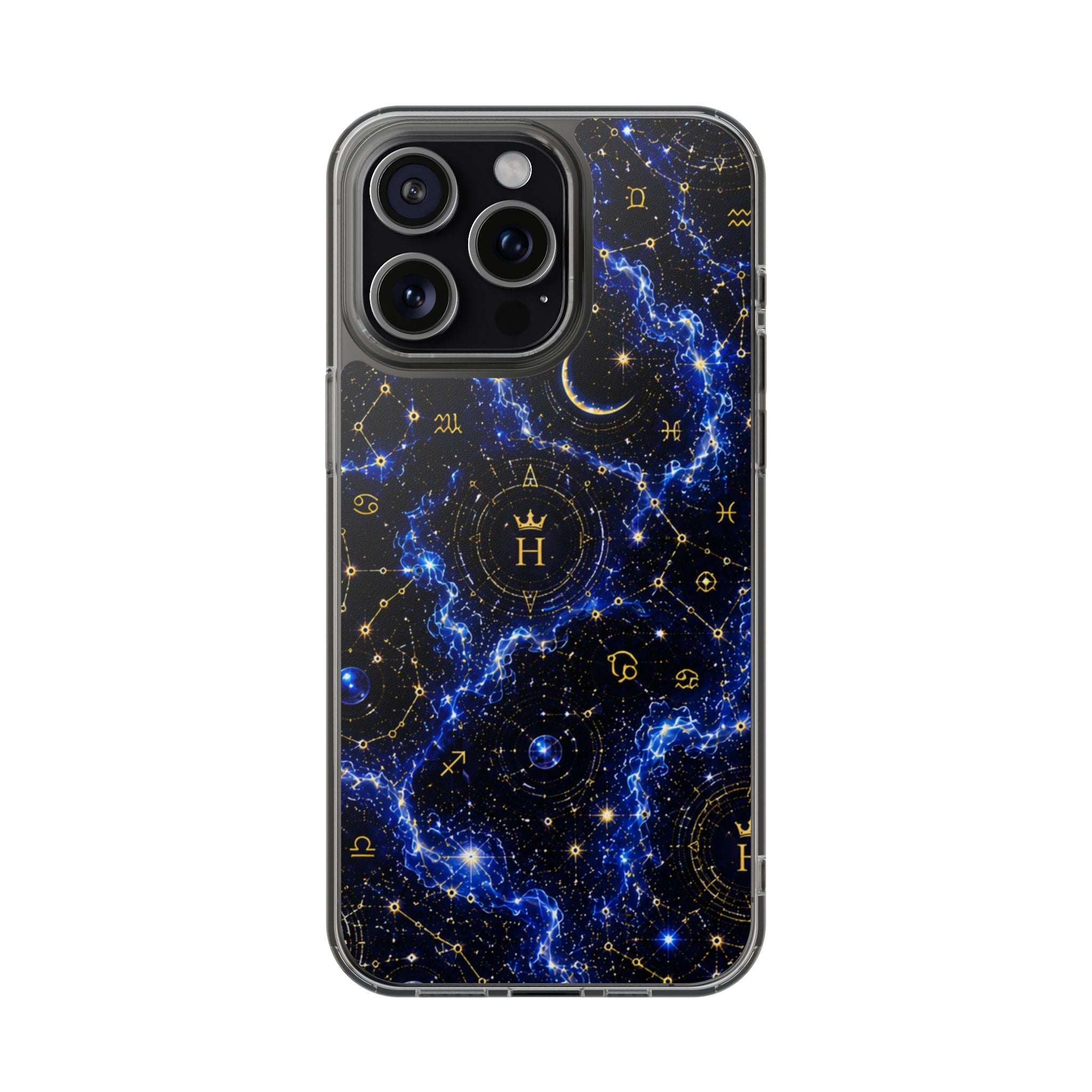 Virgo Sapphire Birthstone Phone Case — Clear Magnetic Impact-Resistant