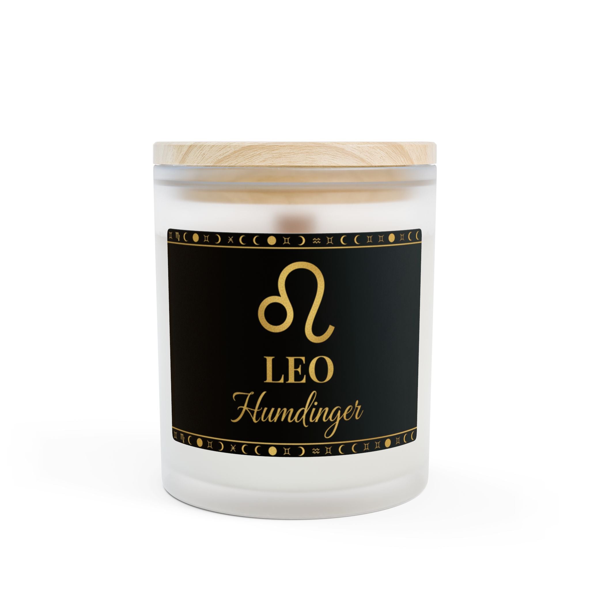 Leo Zodiac Frosted Glass Candle | Humdinger