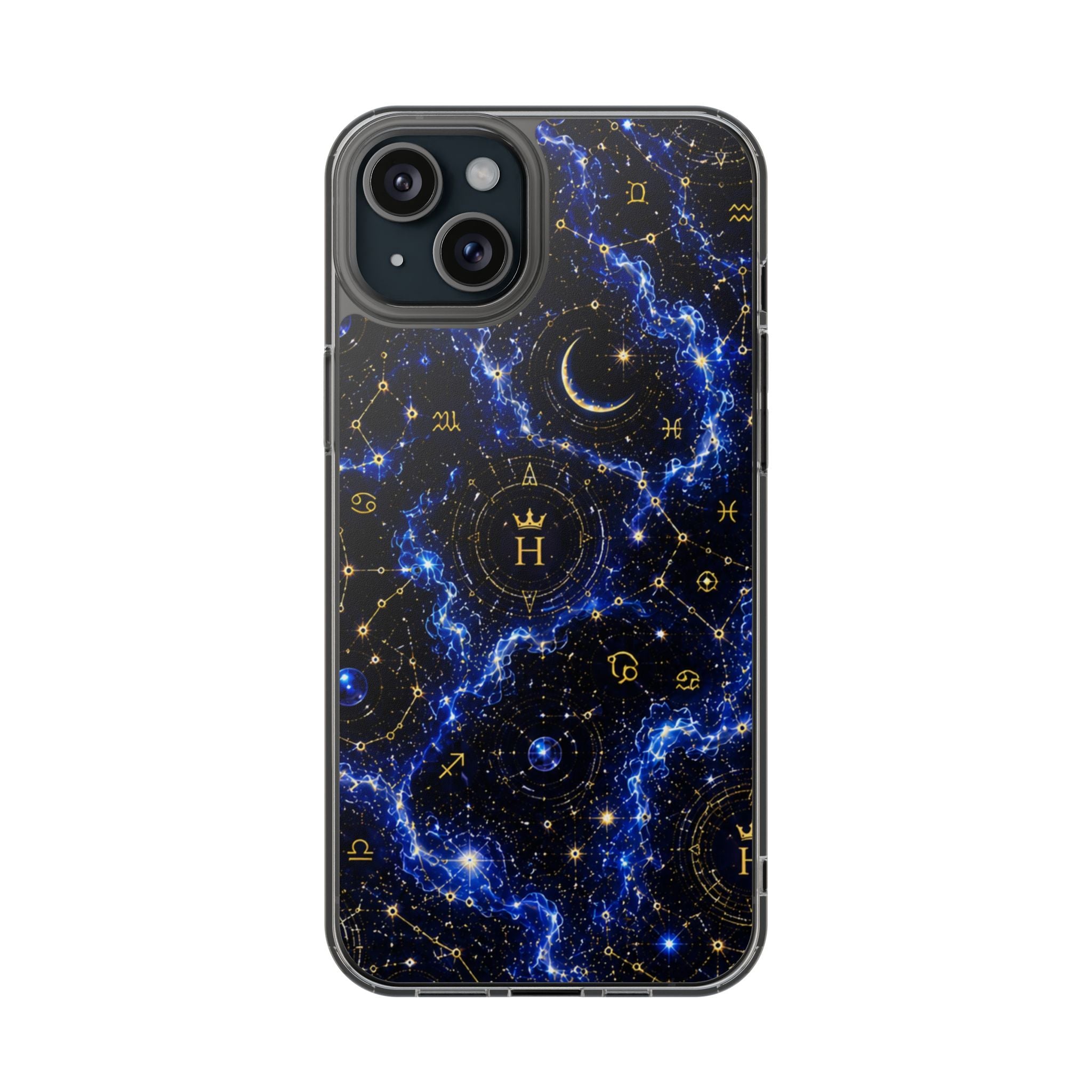 Virgo Sapphire Birthstone Phone Case — Clear Magnetic Impact-Resistant