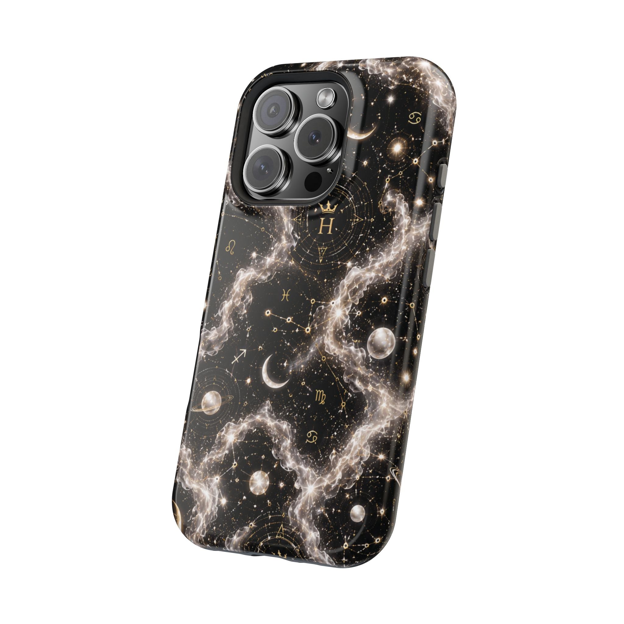 Astrology Galaxy Phone Case — Magnetic Impact-Resistant Cosmic Constellation Design