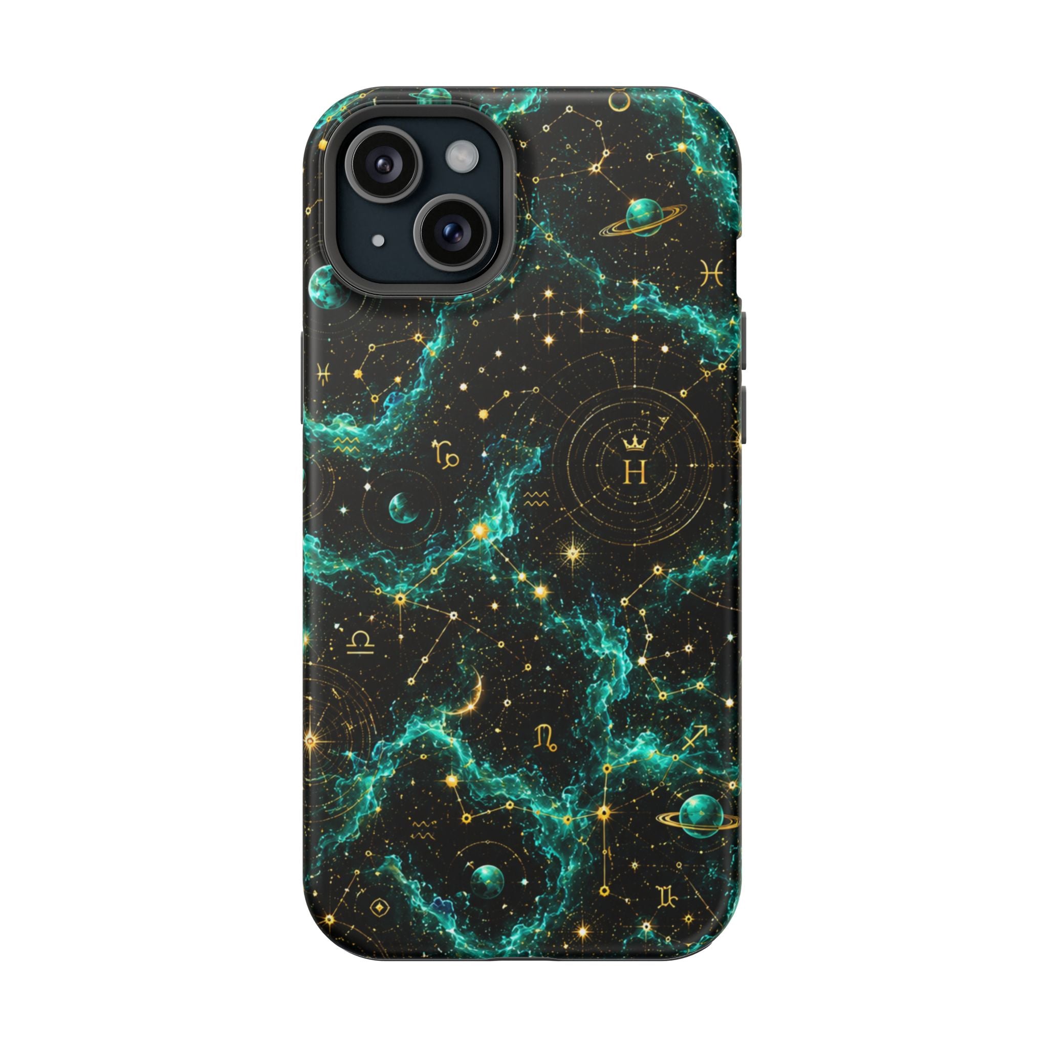 Sagittarius Turquoise Birthstone Phone Case — Black Magnetic Impact-Resistant