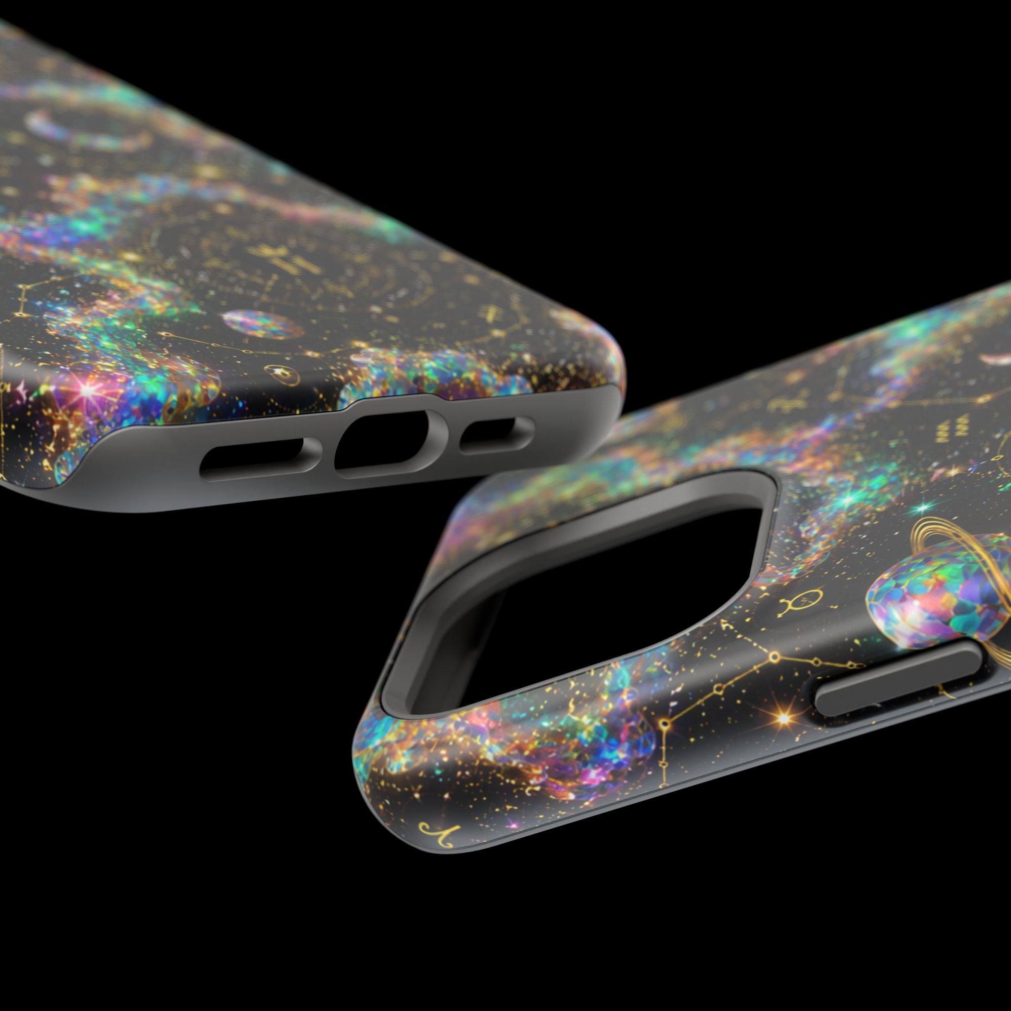 Astrology Galaxy Magnetic Impact Phone Case — Constellation & Moon Protective Cover