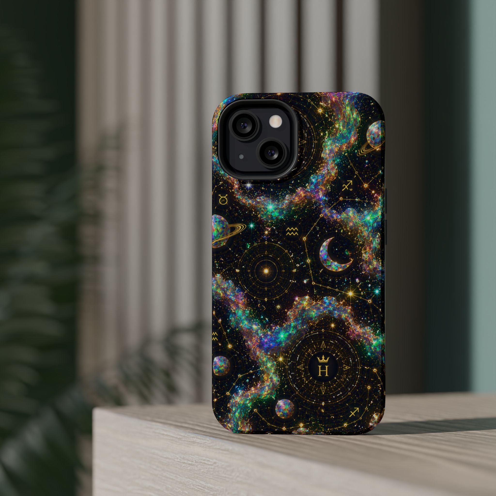 Astrology Galaxy Magnetic Impact Phone Case — Constellation & Moon Protective Cover