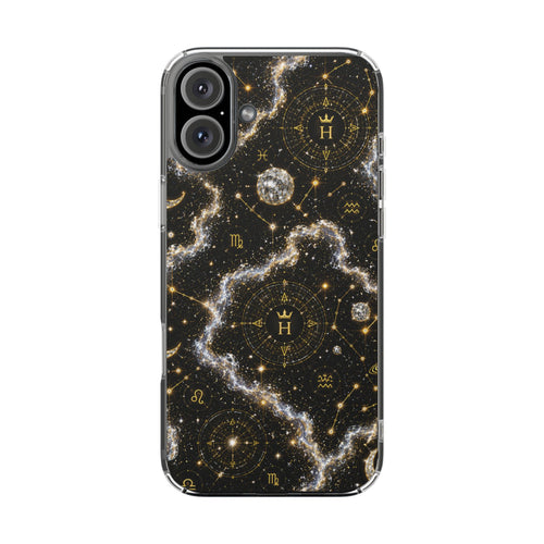 Aries Diamond Birthstone Phone Case — Clear Magnetic Impact-Resistant