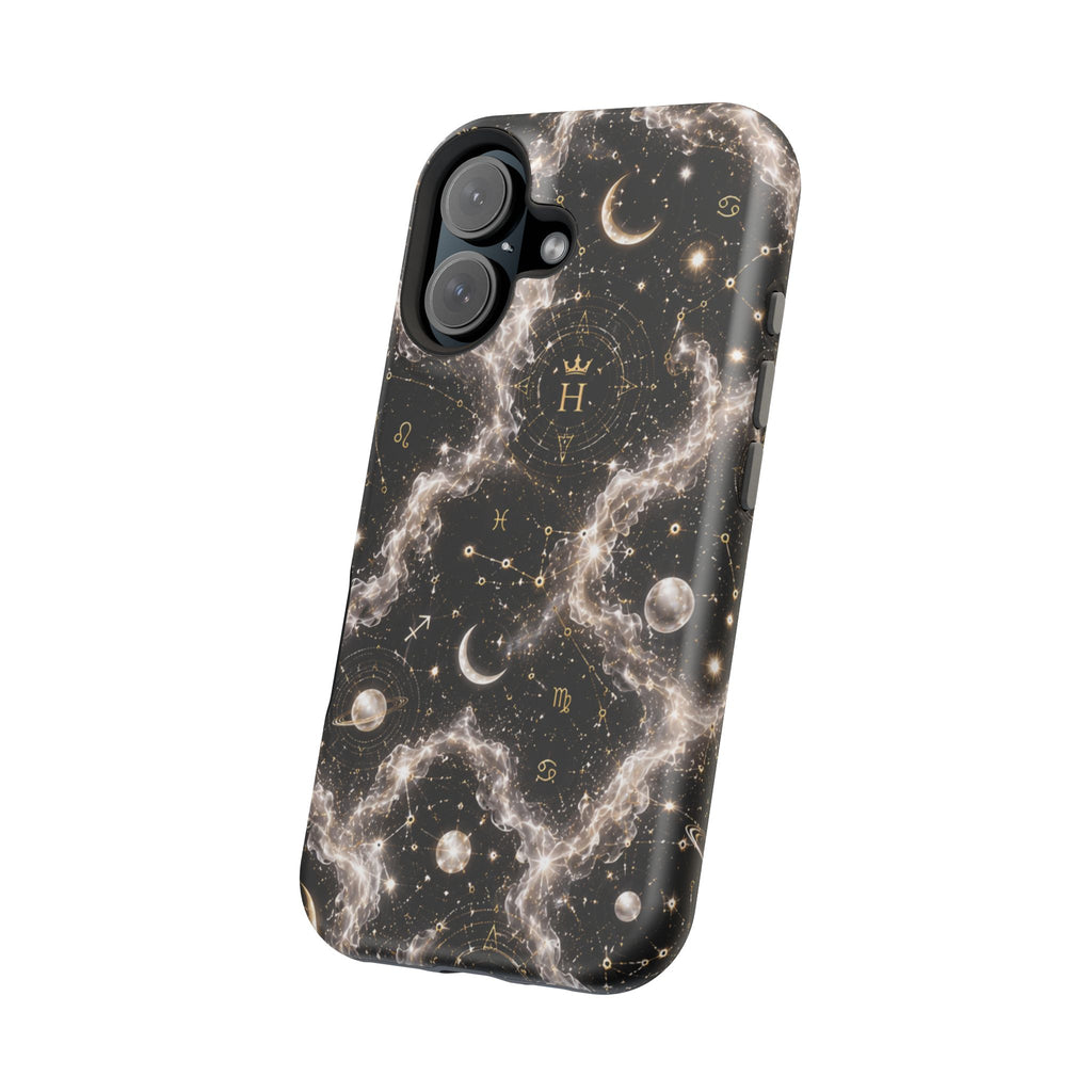Astrology Galaxy Phone Case — Magnetic Impact-Resistant Cosmic Constellation Design