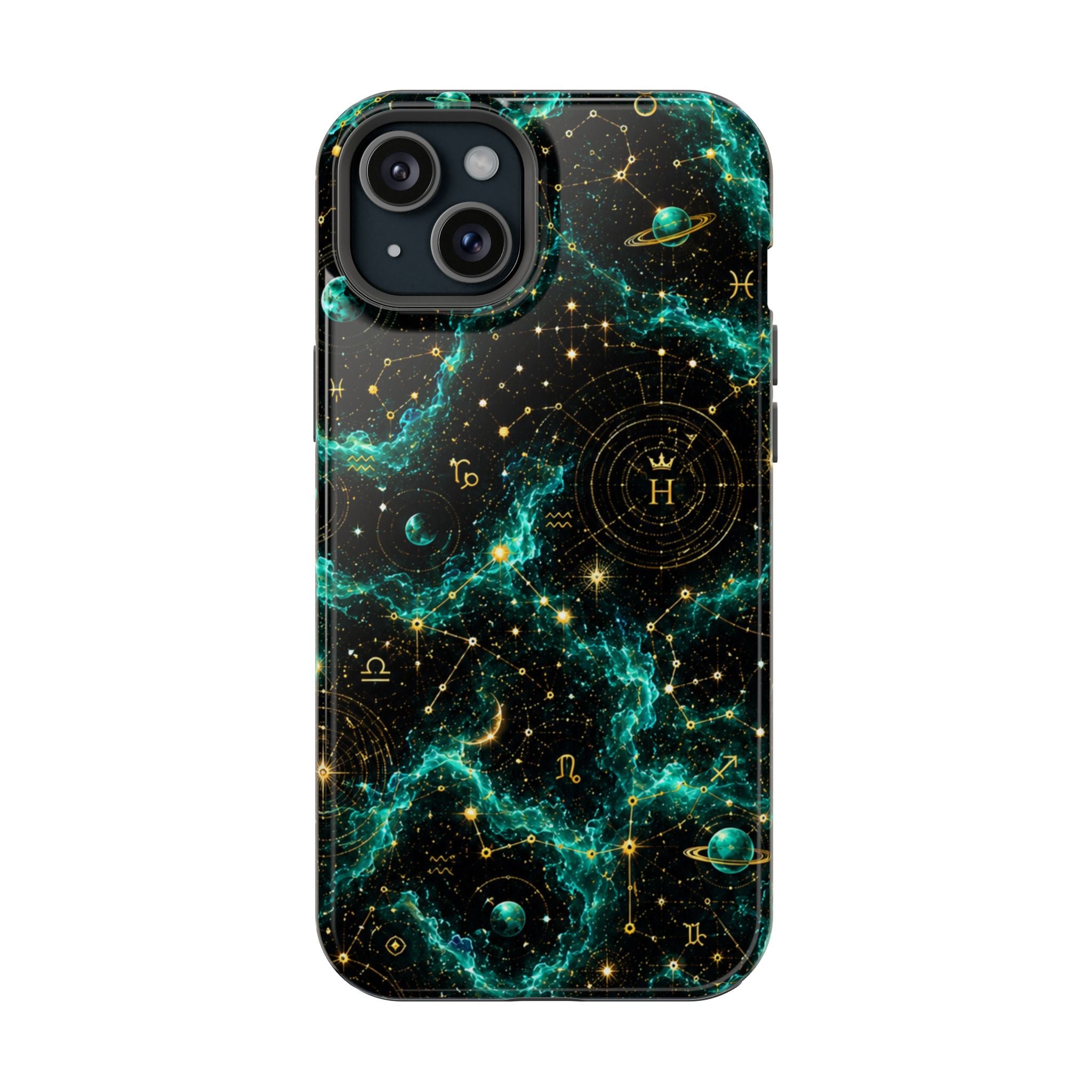 Sagittarius Turquoise Birthstone Phone Case — Black Magnetic Impact-Resistant