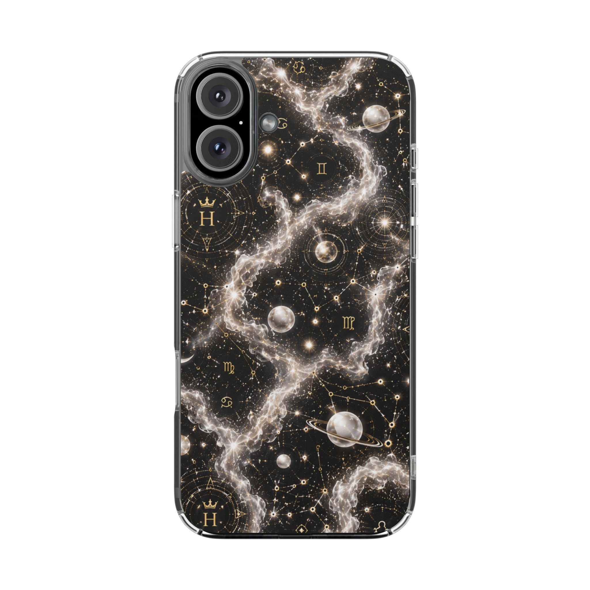 Gemini Pearl Birthstone Phone Case — Clear Magnetic Impact-Resistant