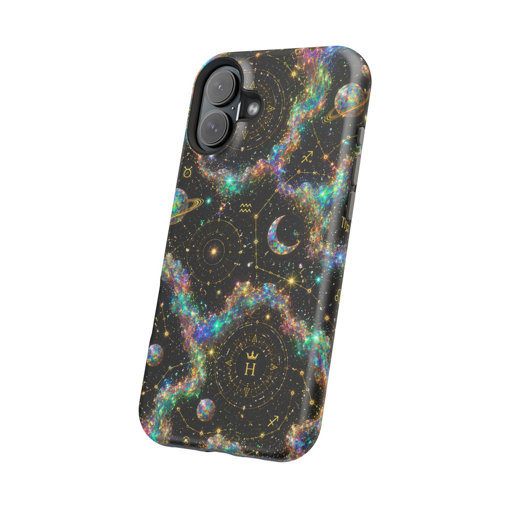 Astrology Galaxy Magnetic Impact Phone Case — Constellation & Moon Protective Cover